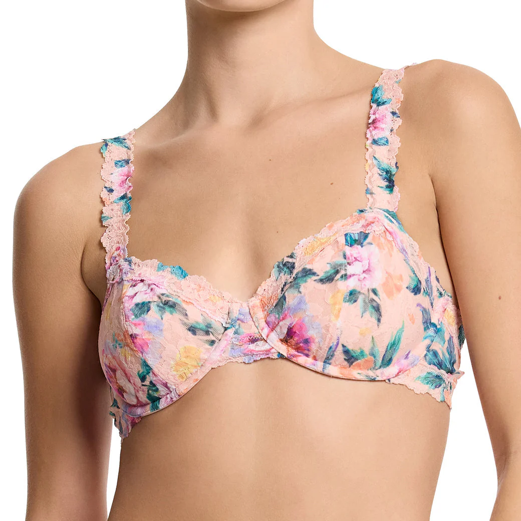 Signature Lace Balconette Bra | Buy Myself Flowers (Peach)