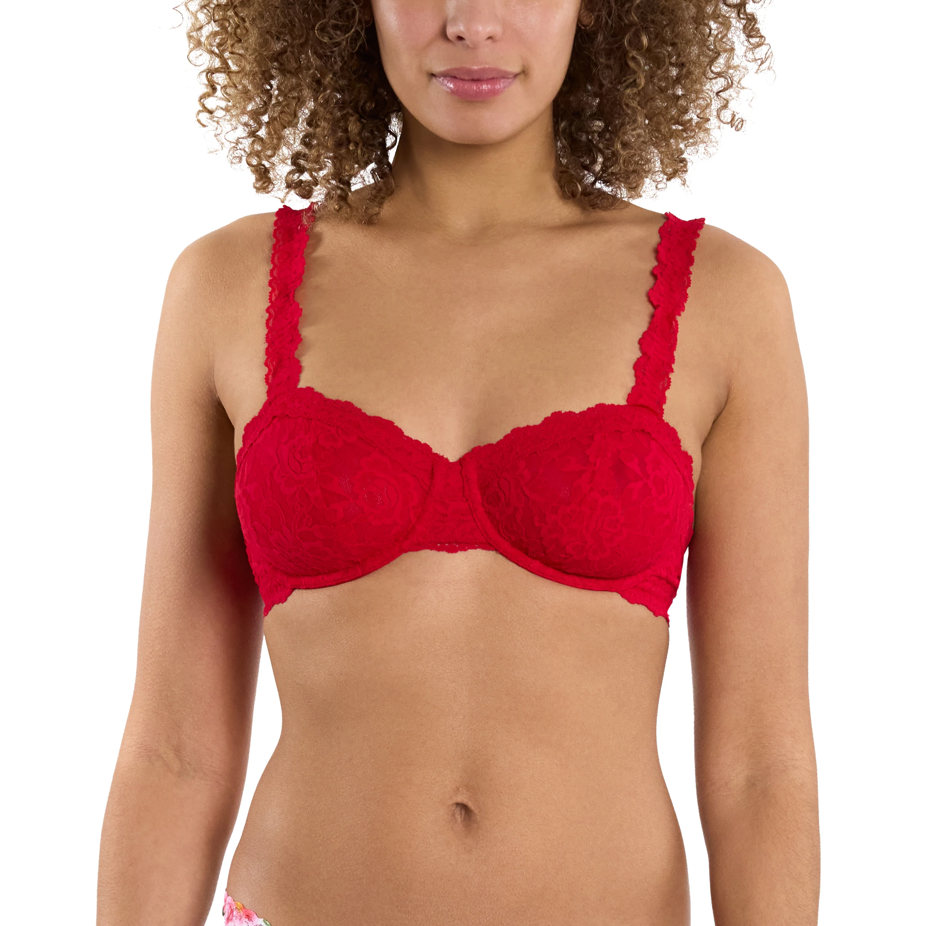 Signature Lace Balconette Bra | Red - Image 12