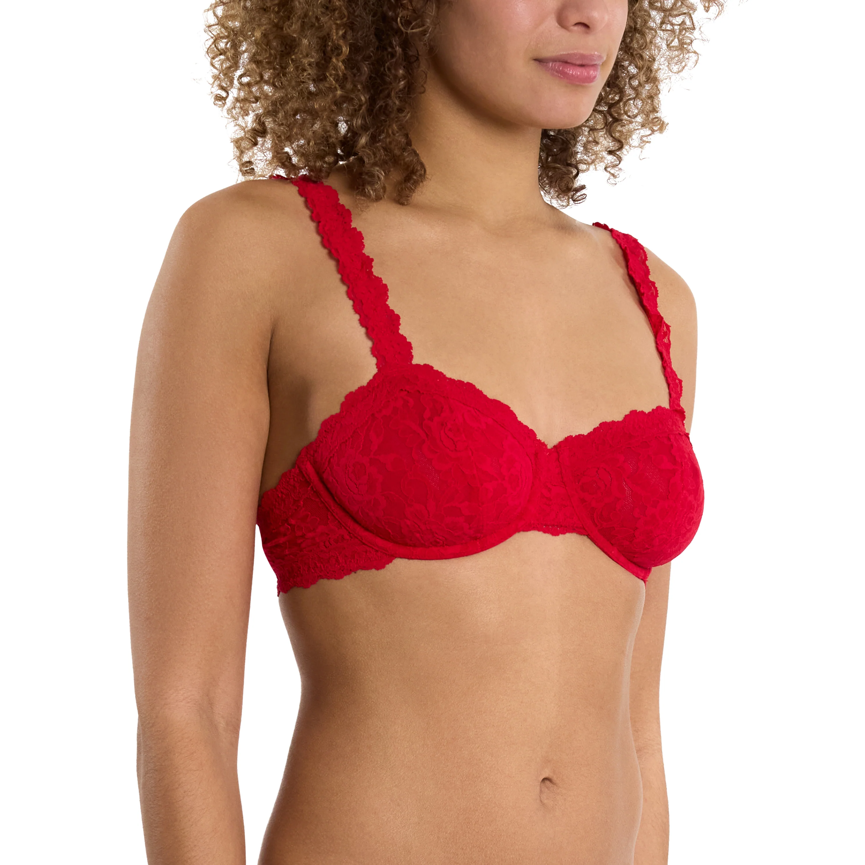 Signature Lace Balconette Bra | Red - Image 13