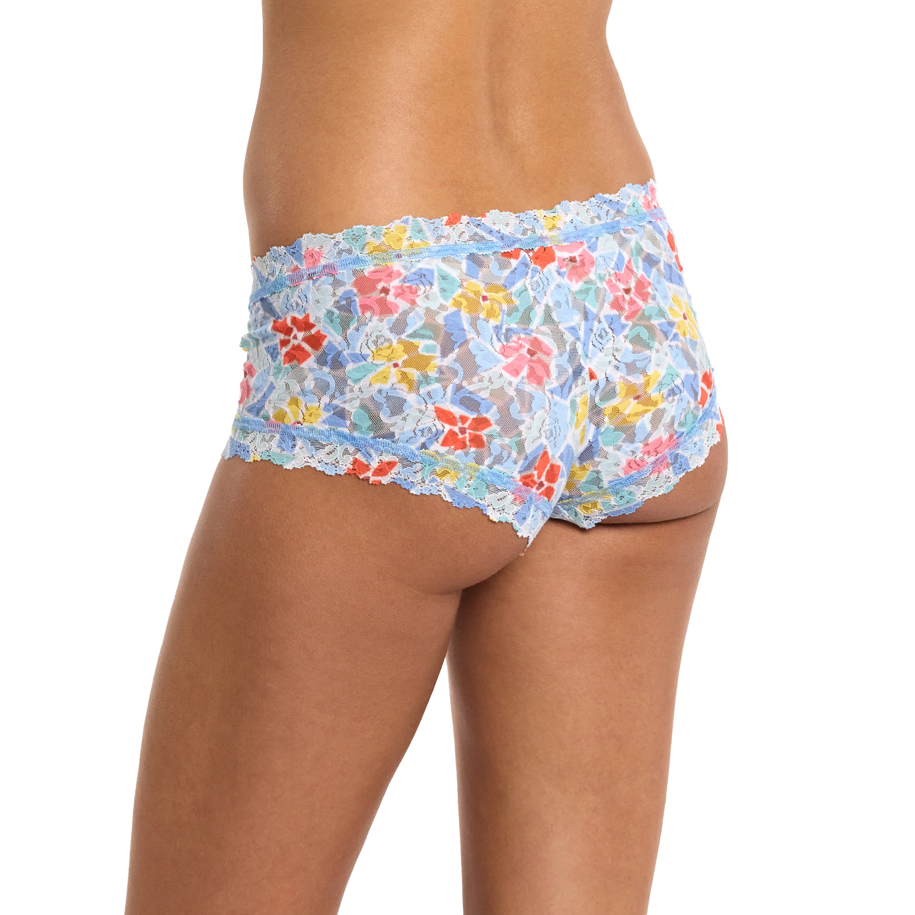 Signature Lace Boyshort | Floral Mosaic (White) - Image 5