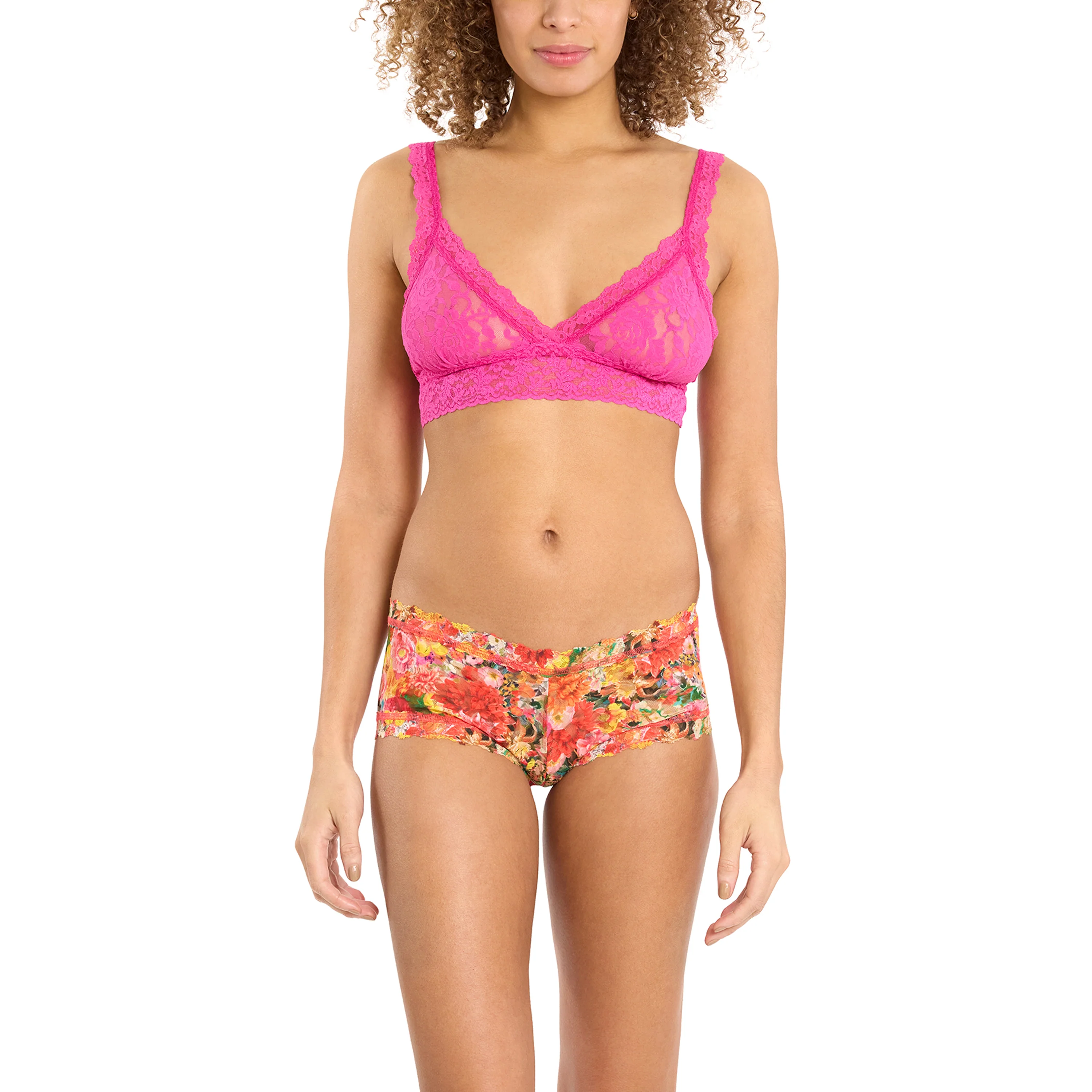 Signature Lace Boyshort | Floramania (Pink) - Image 2