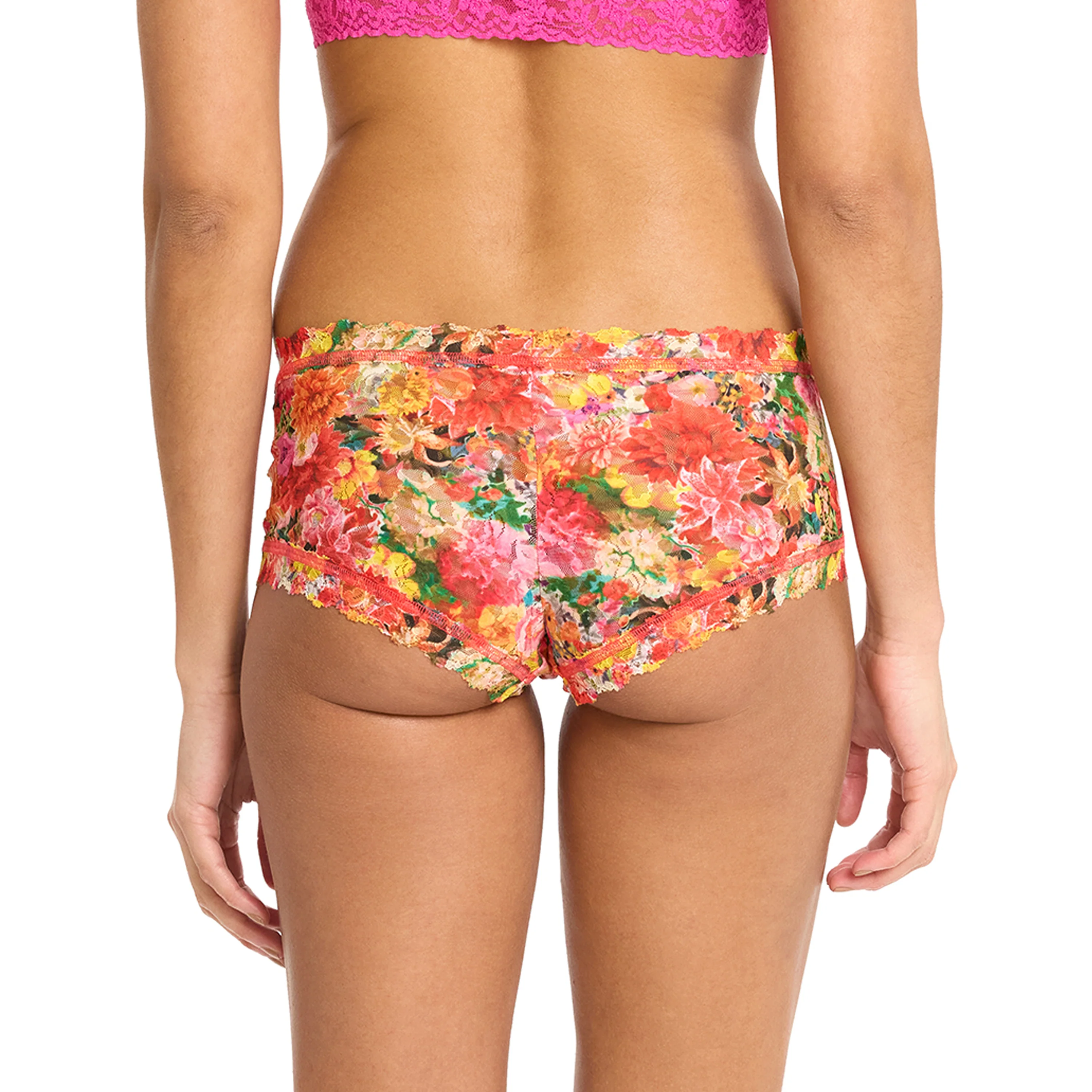 Signature Lace Boyshort | Floramania (Pink) - Image 6