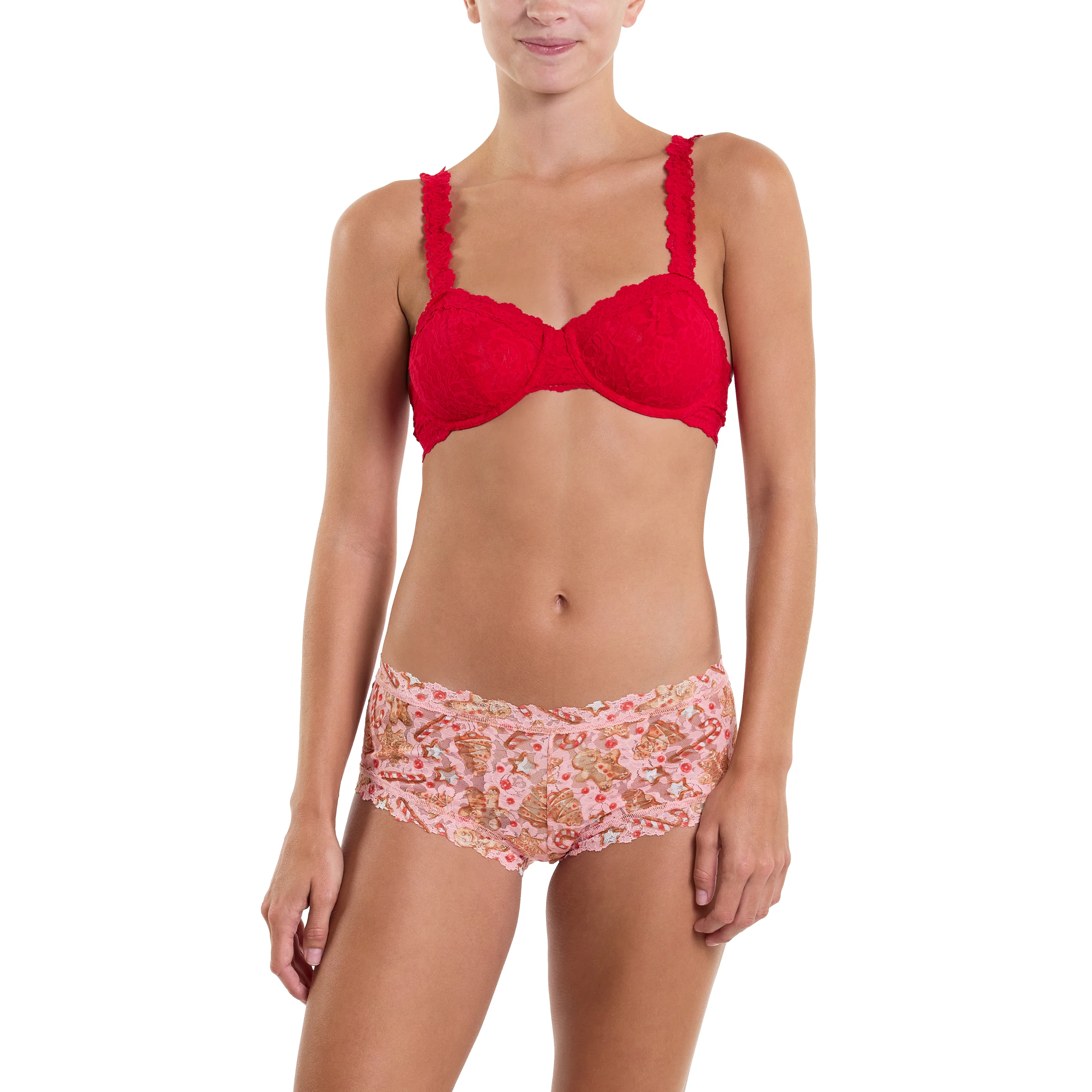 Signature Lace Boyshort | Gingerbread (Pink) - Image 2