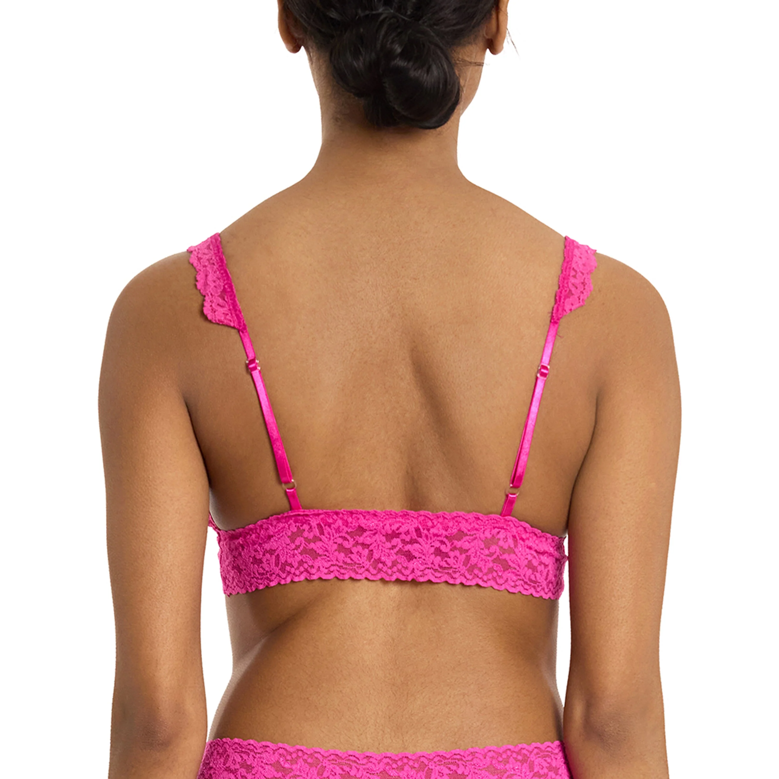 Signature Lace Crossover Bralette | Marmalade (Pink) - Image 5
