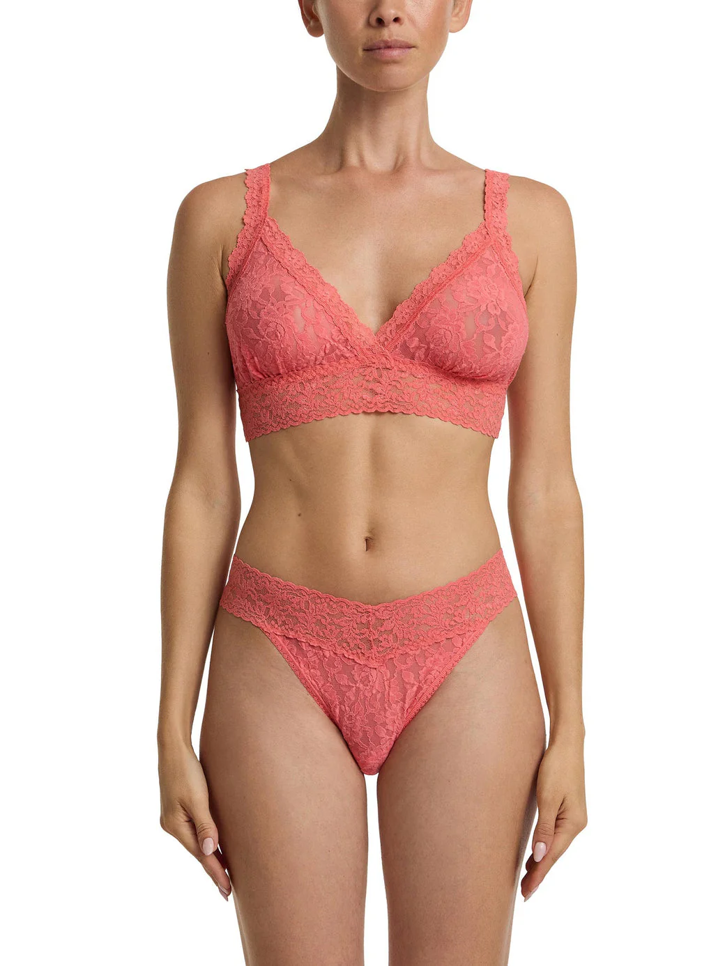 Signature Lace Crossover Bralette | Paloma (Pink) - Image 4
