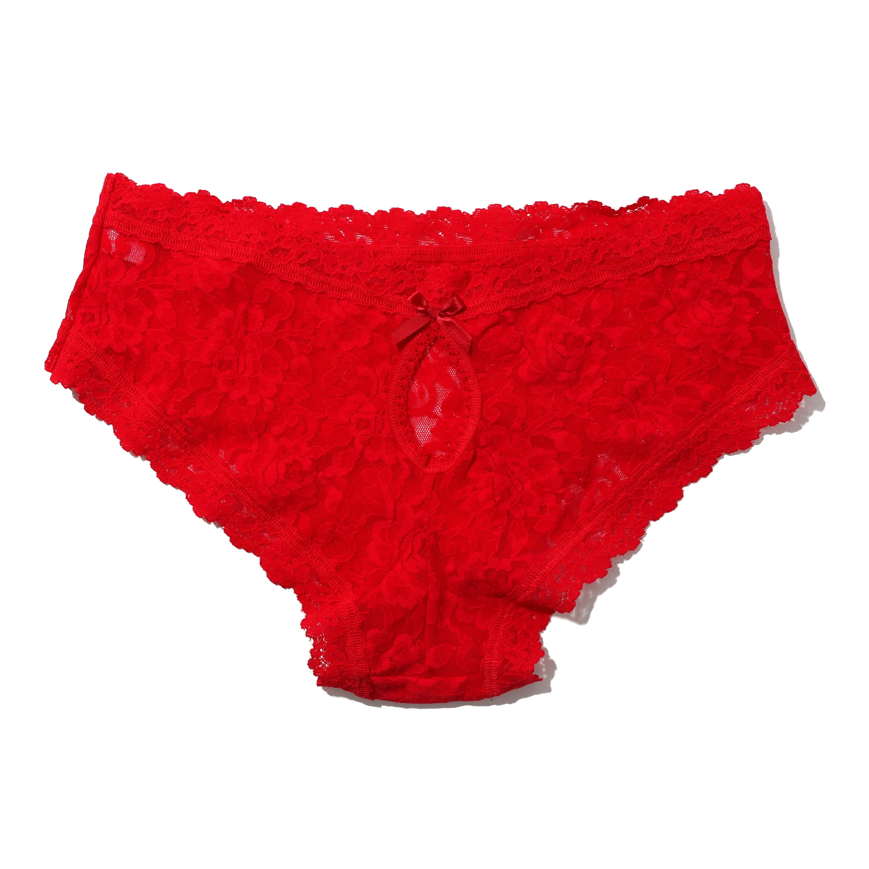 Signature Lace Keyhole Cheeky | Red - Image 2