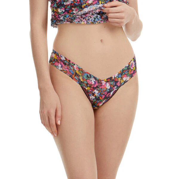 Signature Lace Low Rise Thong | Confetti Flora - Image 2