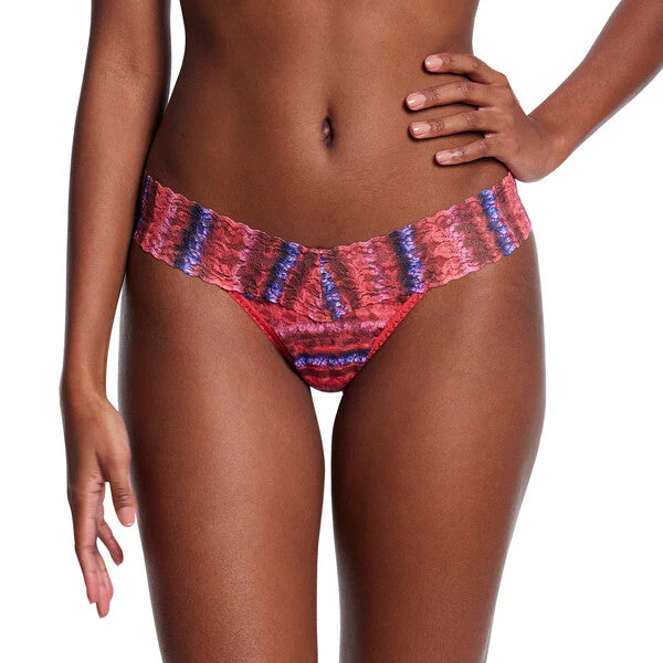 Signature Lace Low Rise Thong | Dip Dye - Image 2