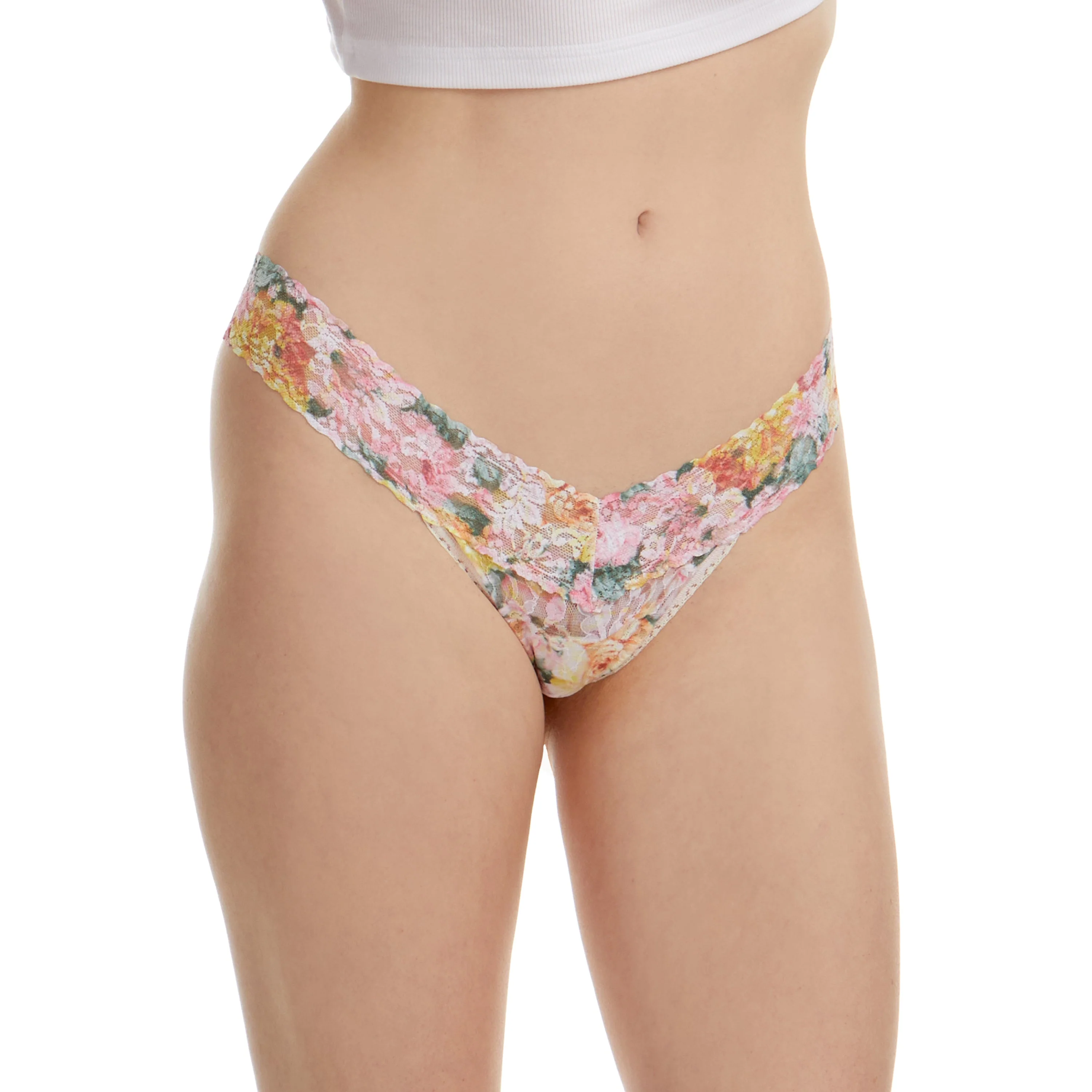 Signature Lace Low Rise Thong | Kew Gardens - Image 2