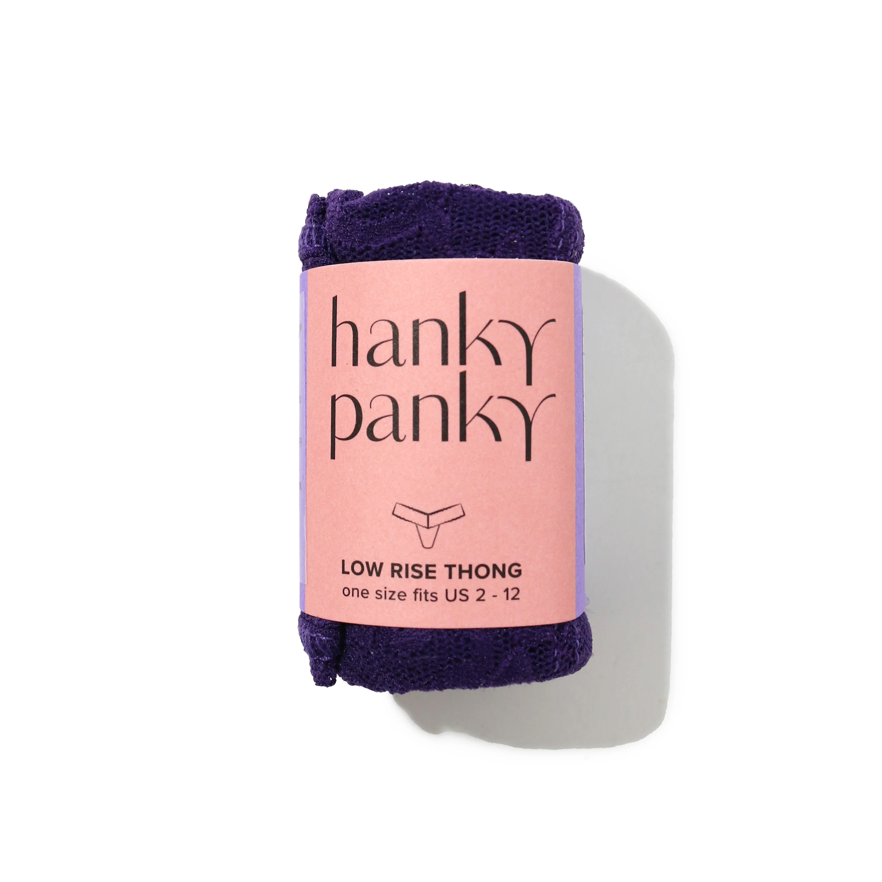 Signature Lace Low Rise Thong | Snow Day (Purple) - Image 2