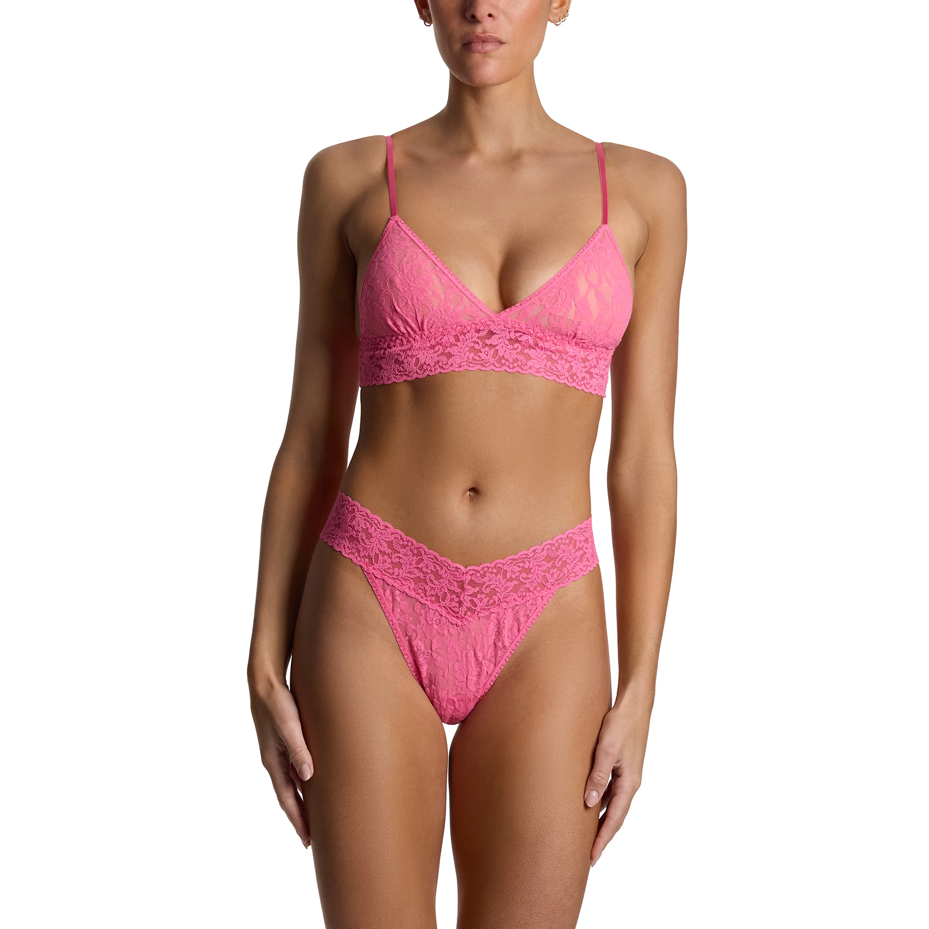 Signature Lace Original Rise Thong | Amused (Pink) - Image 10