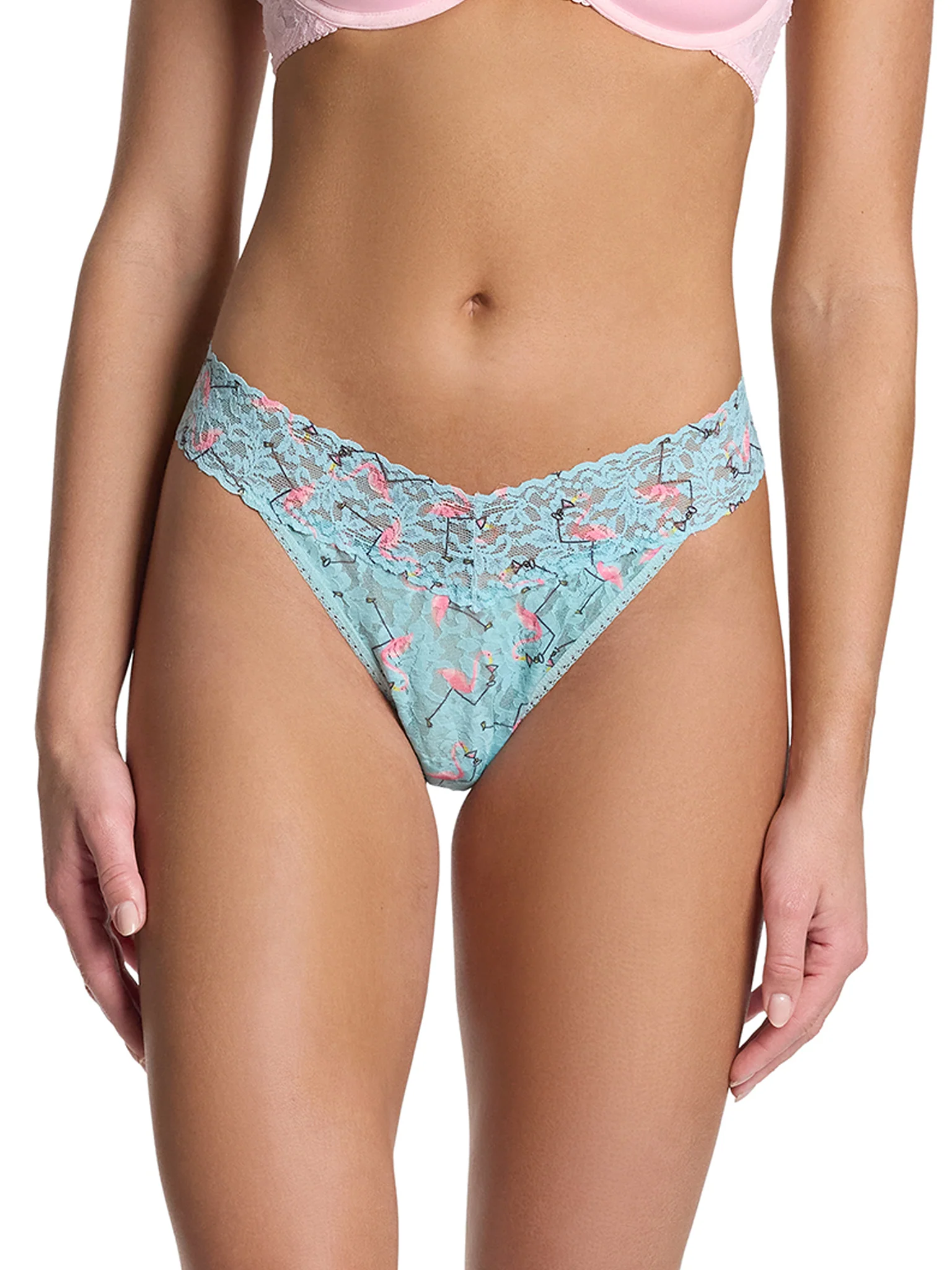 Signature Lace Original Rise Thong & Saxx Boxer Brief | Drinko Flamingo - Image 16