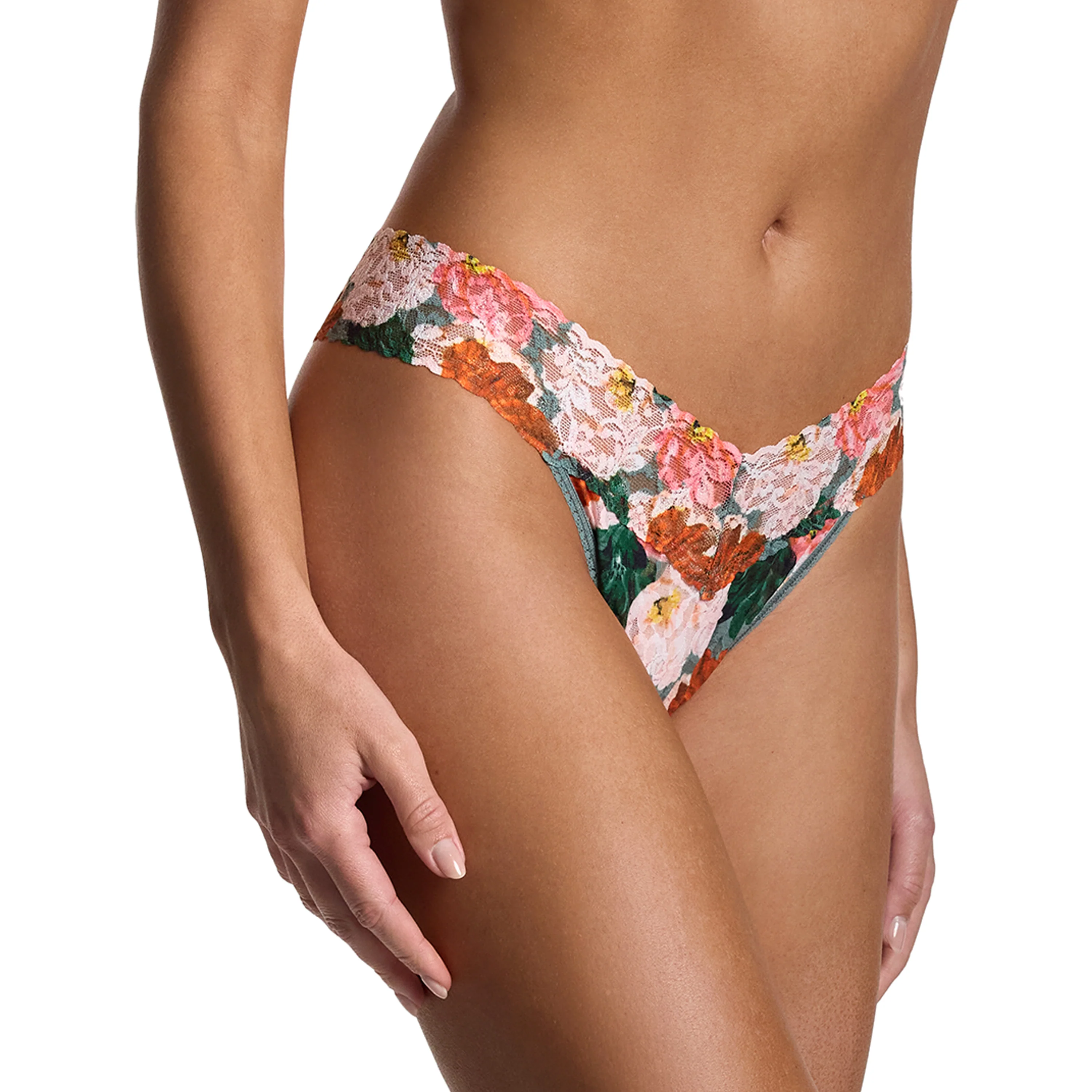 Signature Lace Original Rise Thong | Paint Me Like... (Green) - Image 7