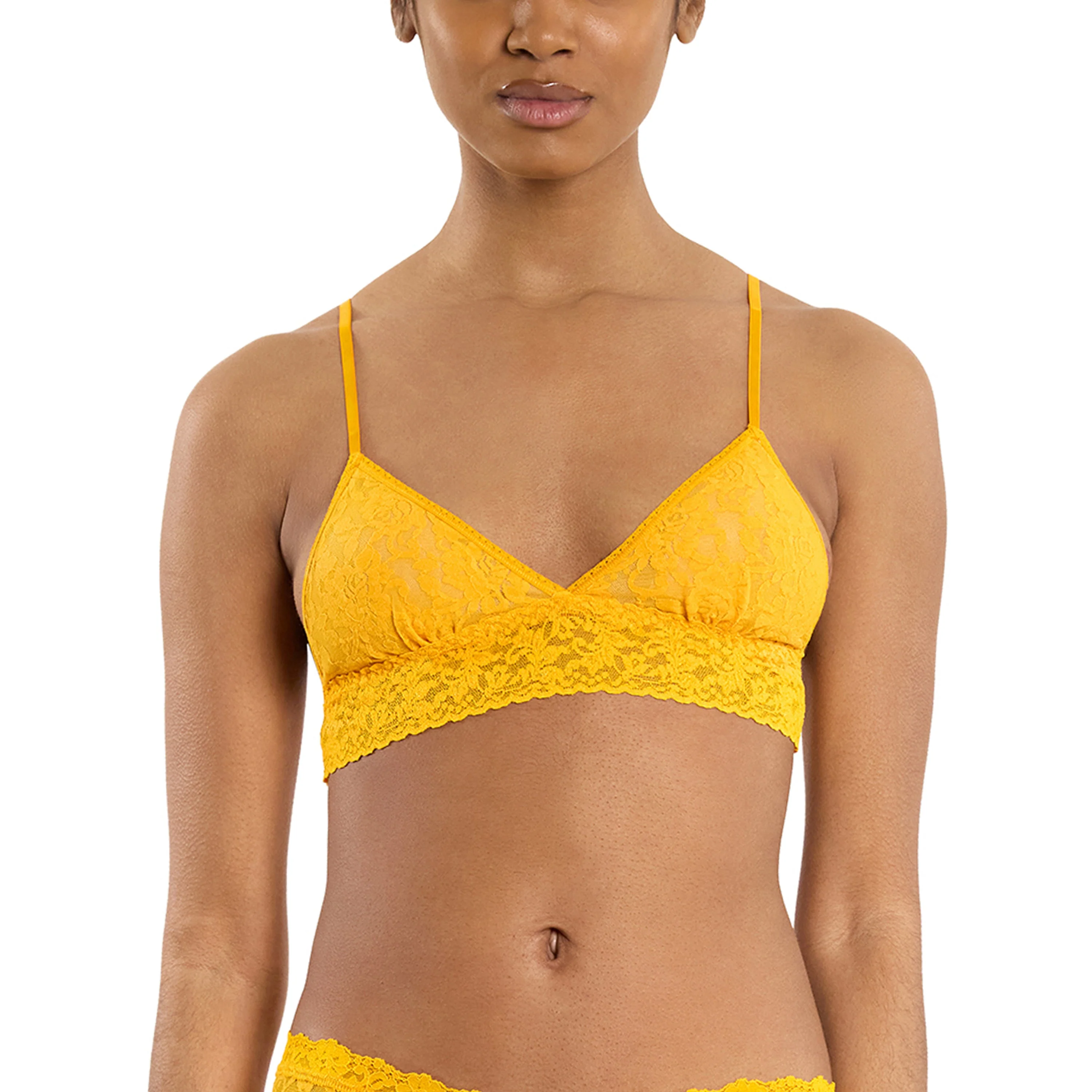 Signature Lace Padded Bralette | Tuscan Sun (Orange) - Image 5