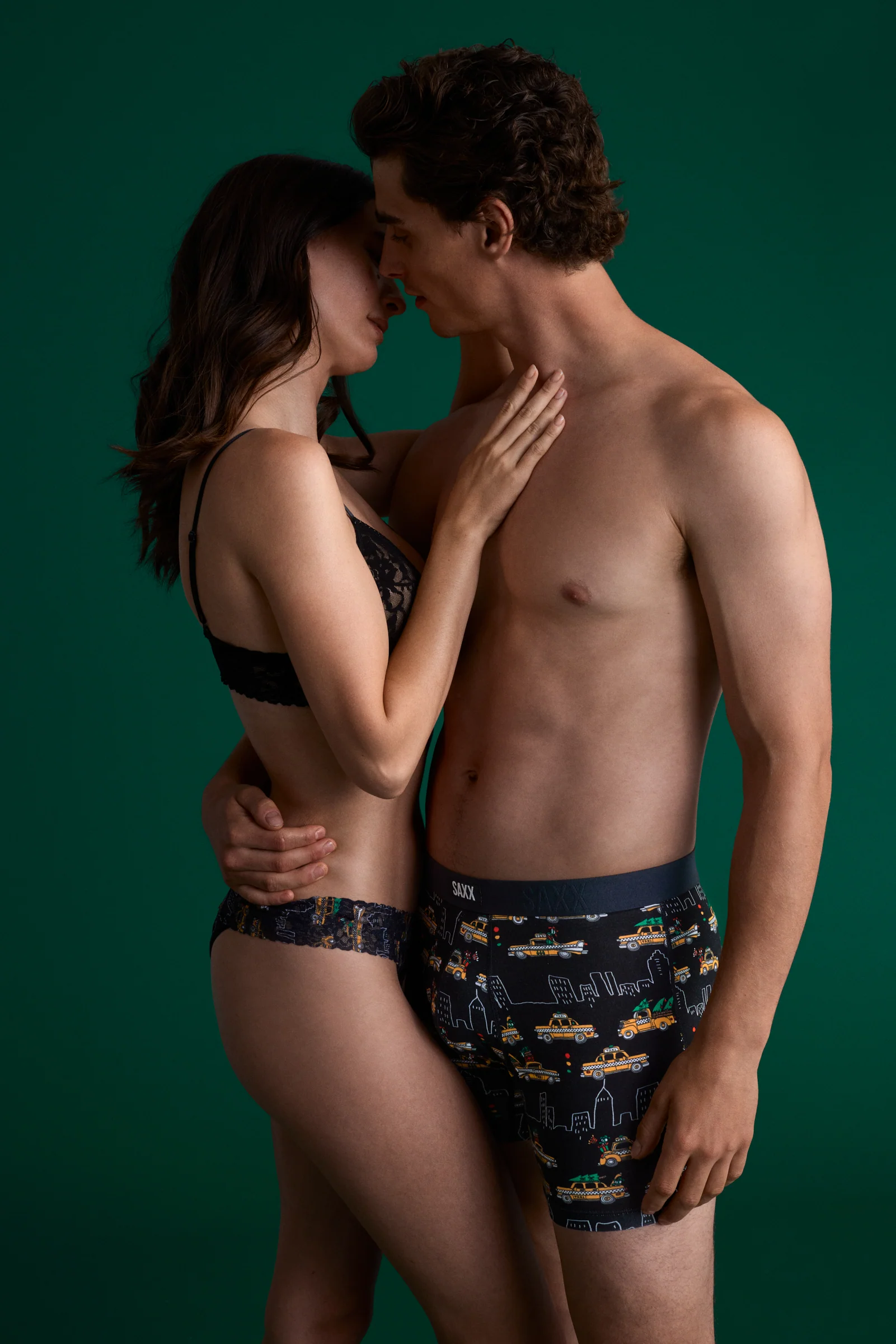 Sinature Lace Low Rise Thong & Saxx Boxer Brief | Hail The Holidays | Black - Image 10