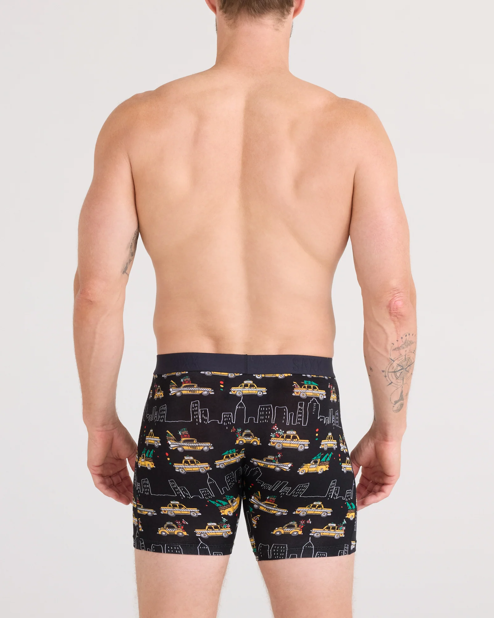Sinature Lace Low Rise Thong & Saxx Boxer Brief | Hail The Holidays | Black - Image 5