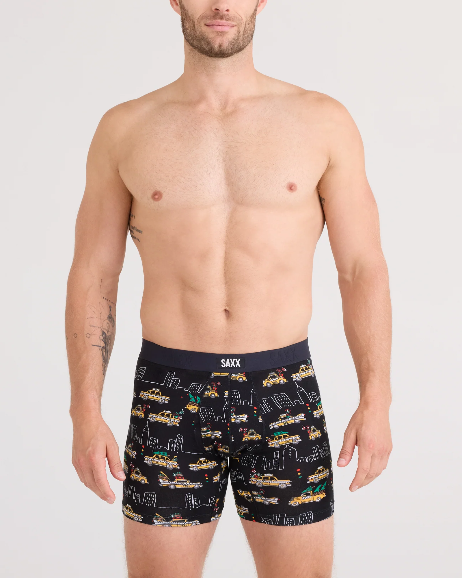 Sinature Lace Low Rise Thong & Saxx Boxer Brief | Hail The Holidays | Black - Image 6