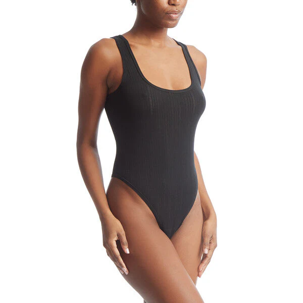 Square Neck Bodysuit | Black - Image 2