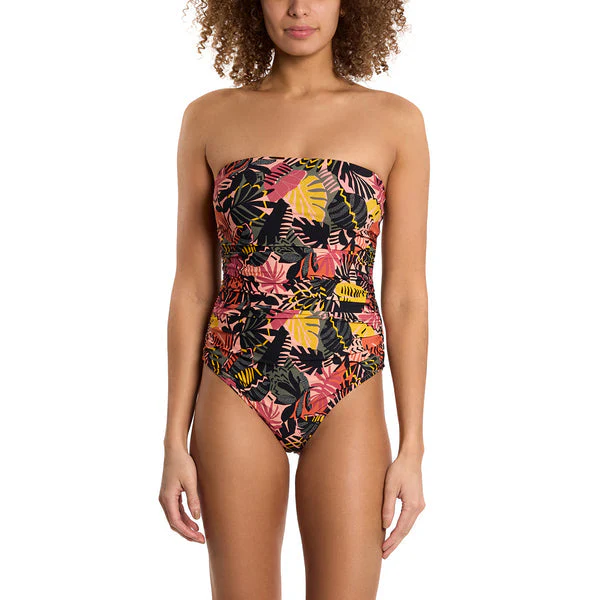 Swim Bandeau One Piece | Palm Springs (Beige) - Image 3