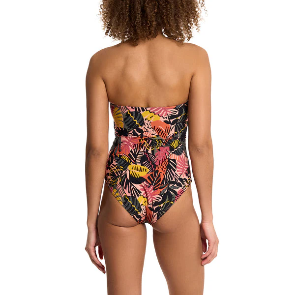 Swim Bandeau One Piece | Palm Springs (Beige) - Image 4