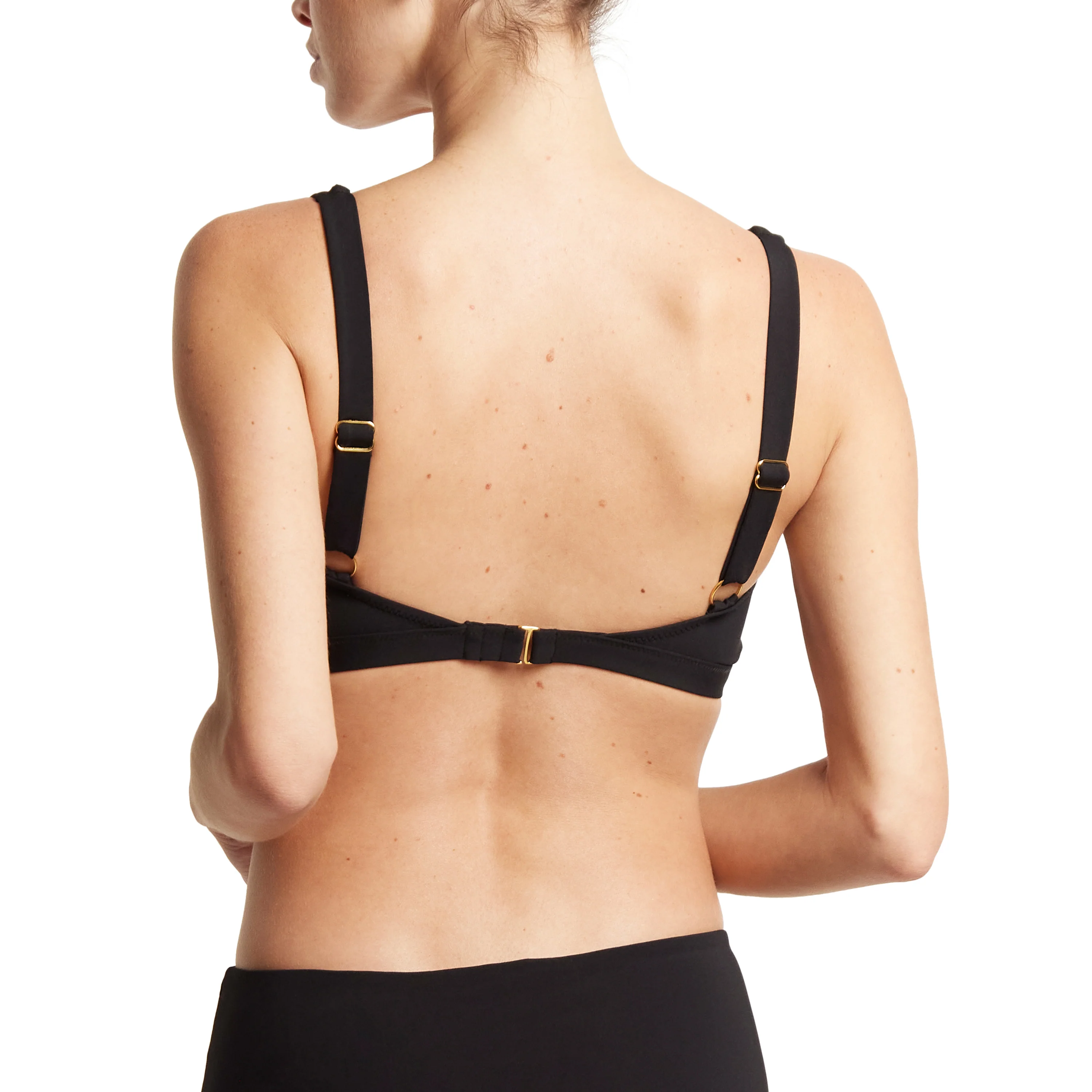 Swim Wrap Bikini Top | Black - Image 6