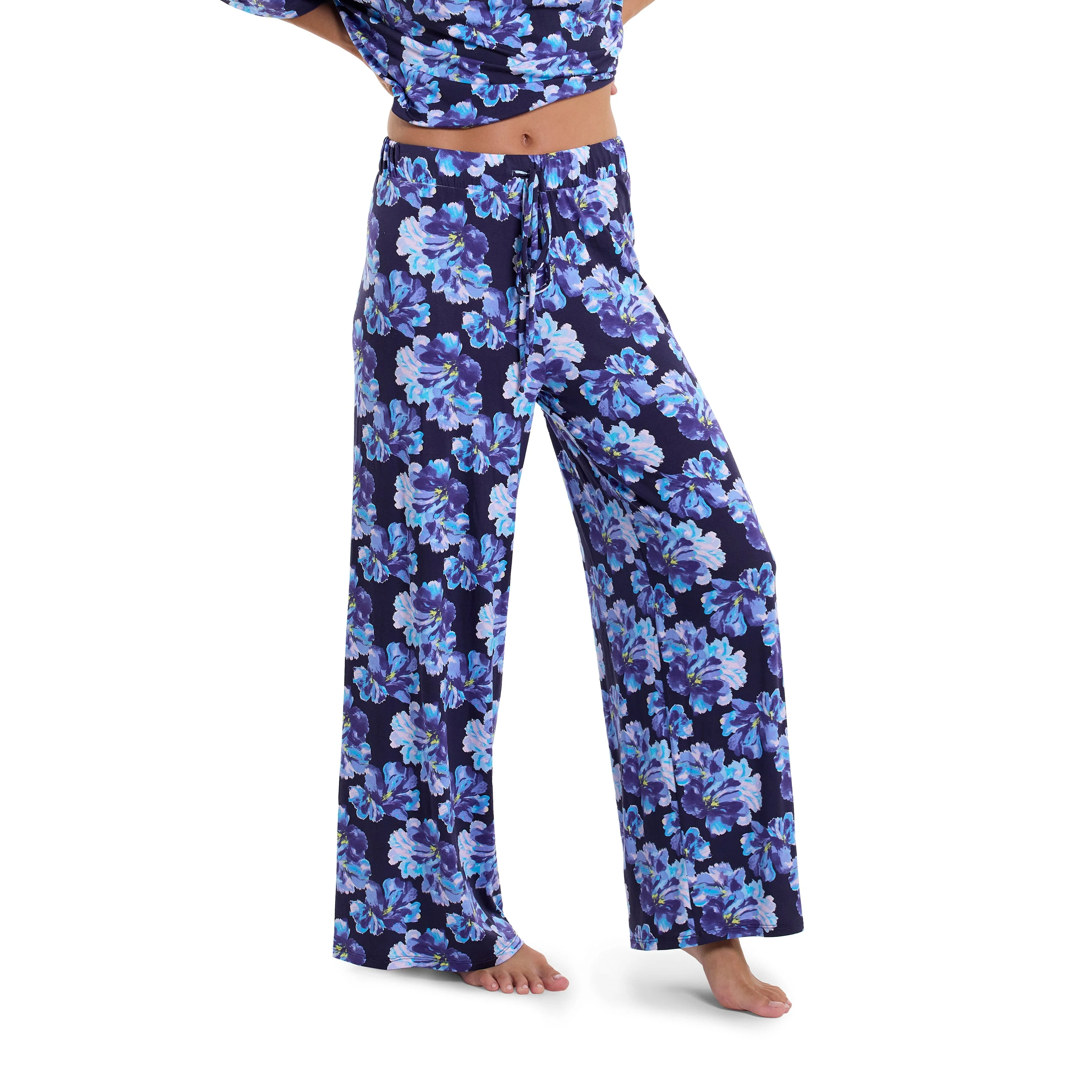Unwind Drawstring Wide Leg Pant | Nightfall (Purple) - Image 2