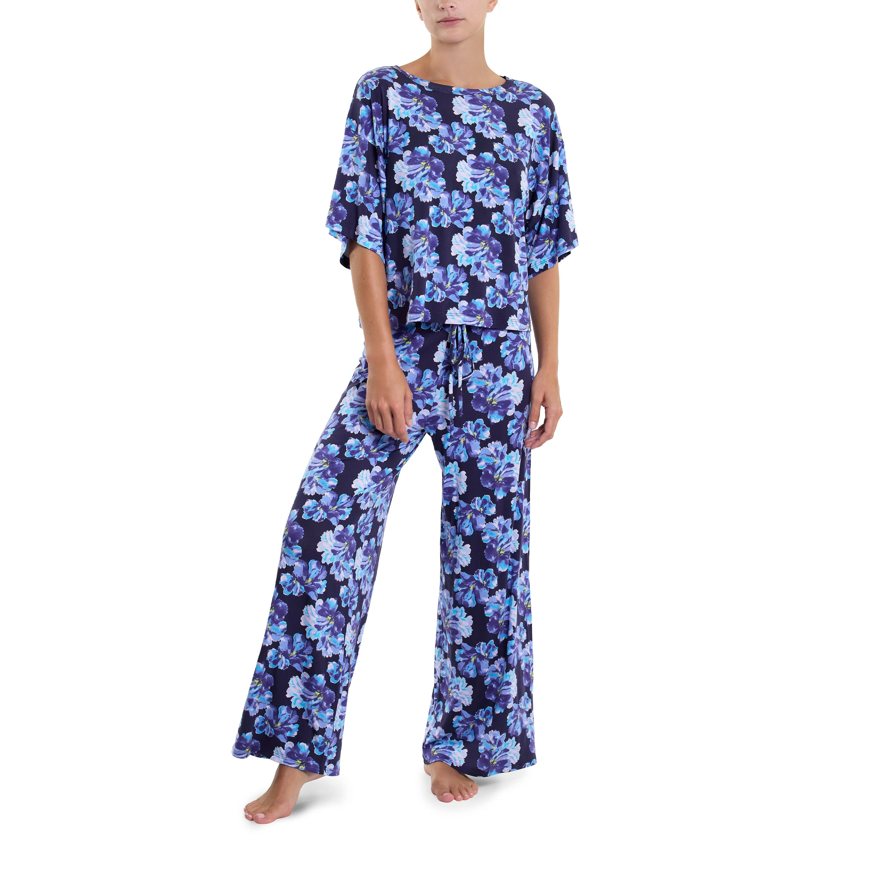 Unwind Drawstring Wide Leg Pant | Nightfall (Purple) - Image 5