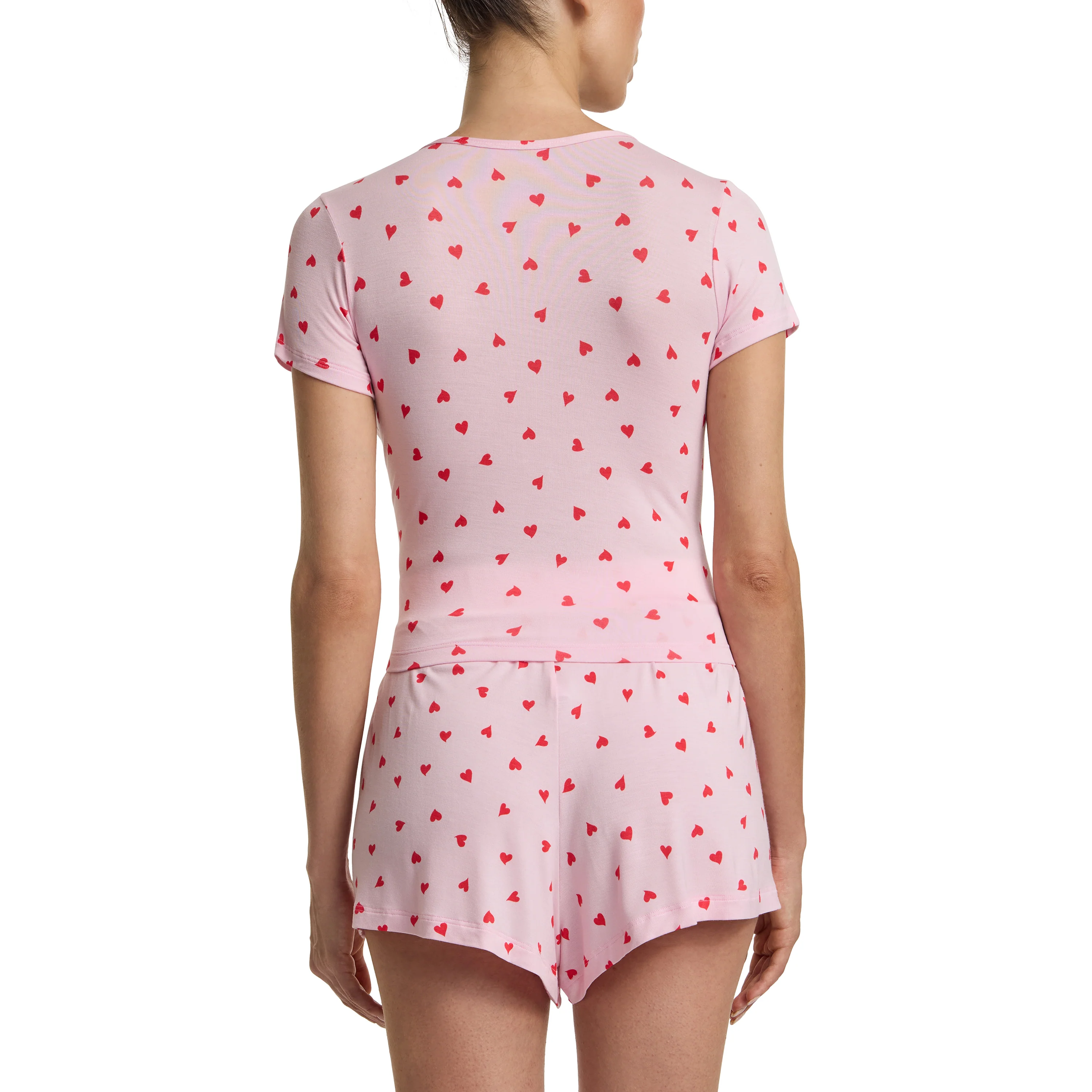Unwind Modal Baby Tee | So In Love (Pink) - Image 4