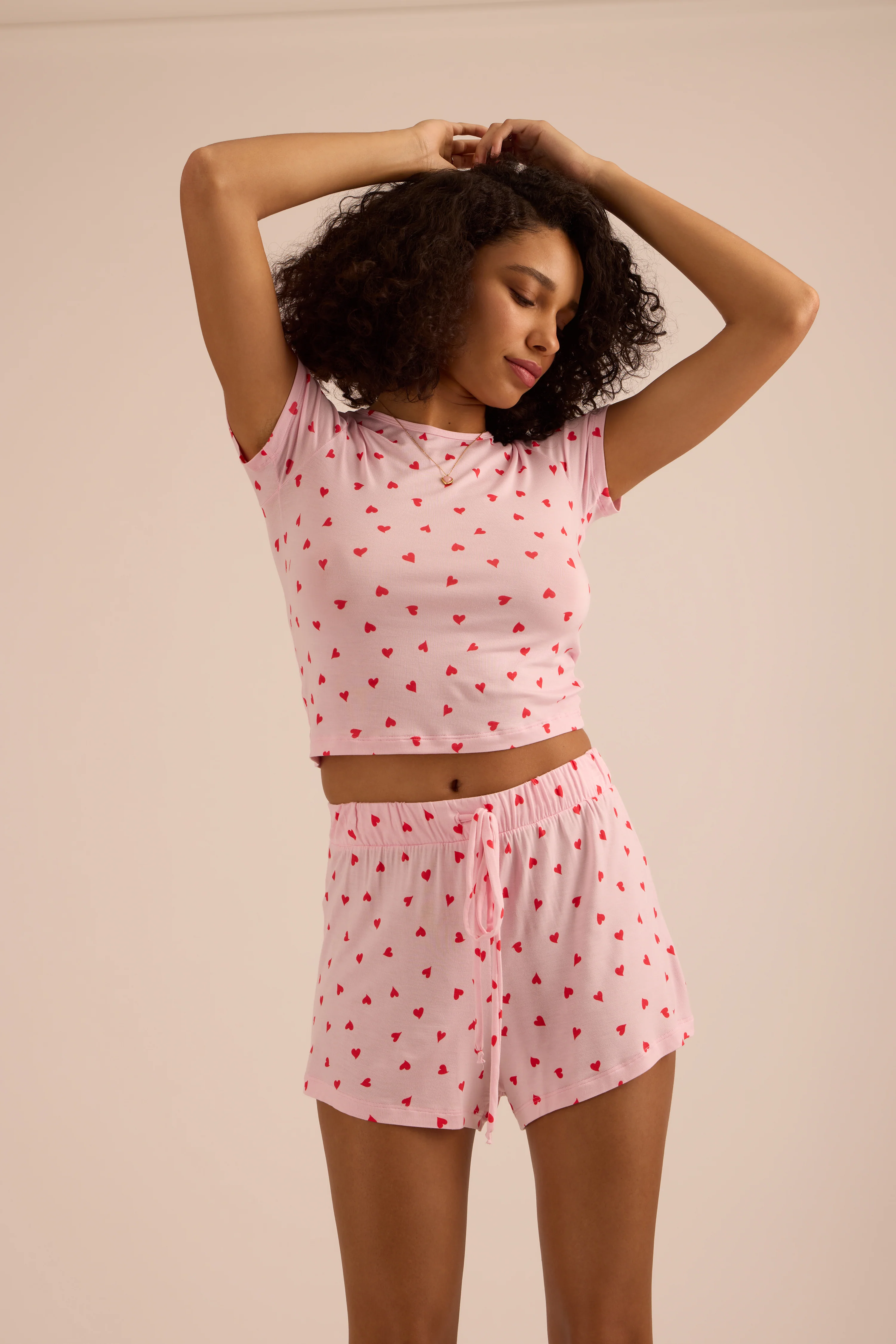 Unwind Modal Baby Tee | So In Love (Pink) - Image 8