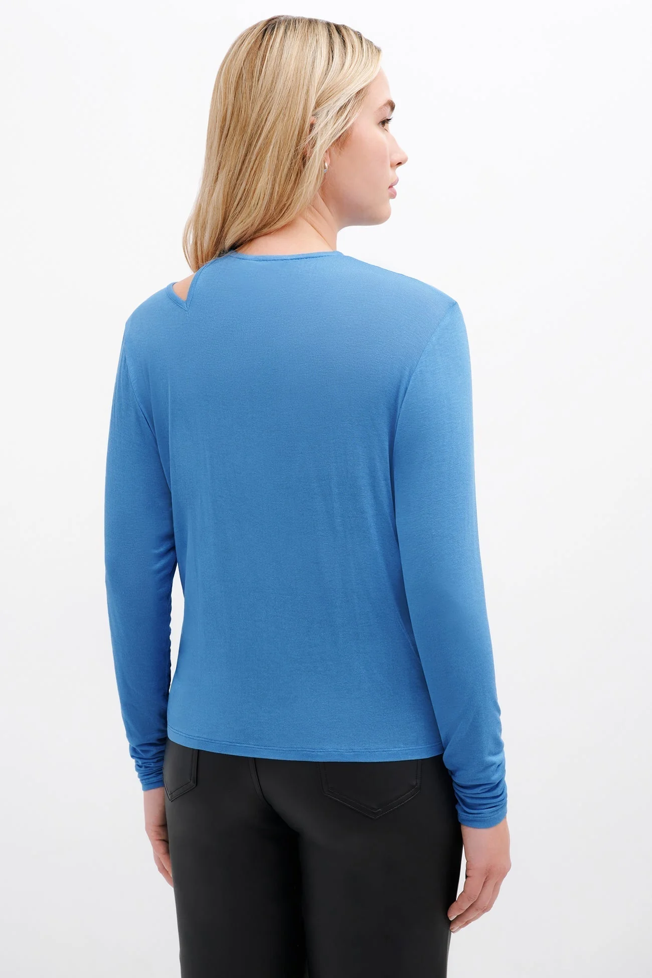 Hester Cutout Top | Sky Blue - Image 4