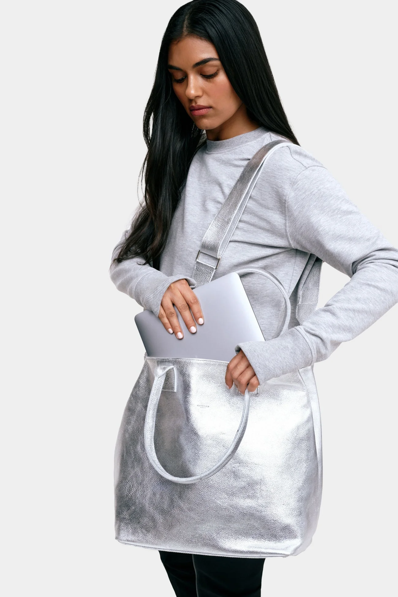 Laci Oversized Tote | Black - Image 11