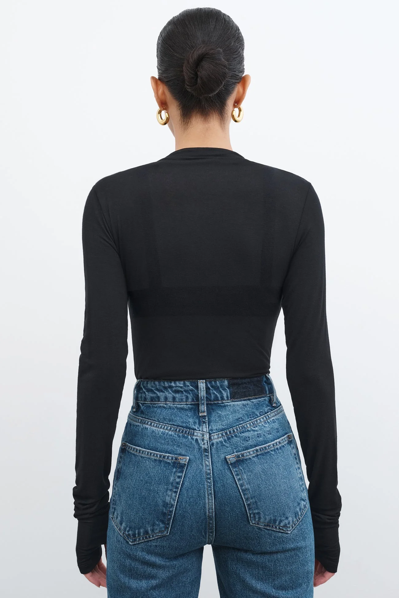 Liana Mock Turtleneck | Light Beige - Image 11