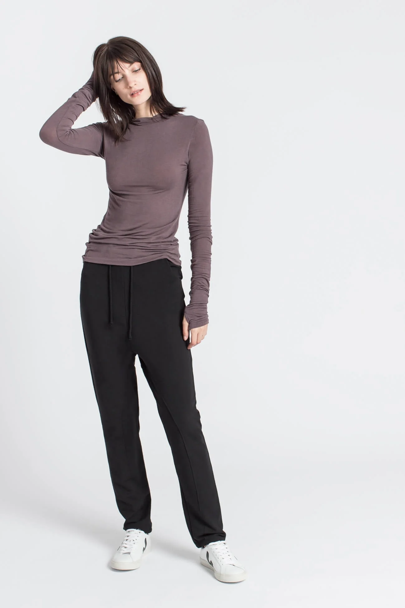 Liana Mock Turtleneck | Light Beige - Image 15