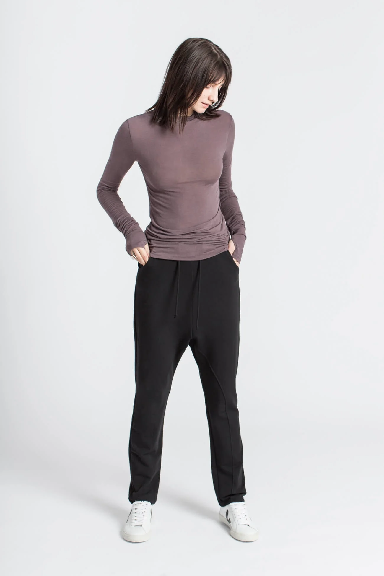 Liana Mock Turtleneck | Light Beige - Image 17