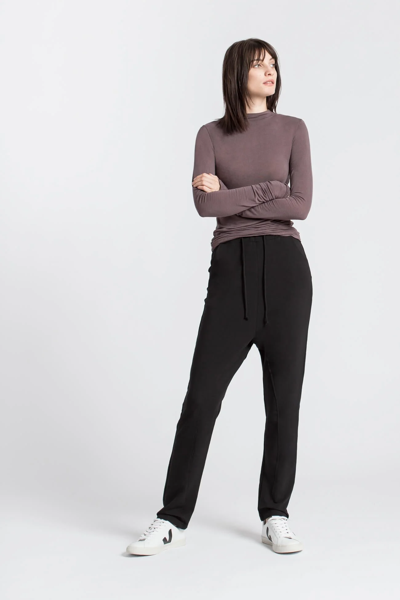 Liana Mock Turtleneck | Light Beige - Image 18