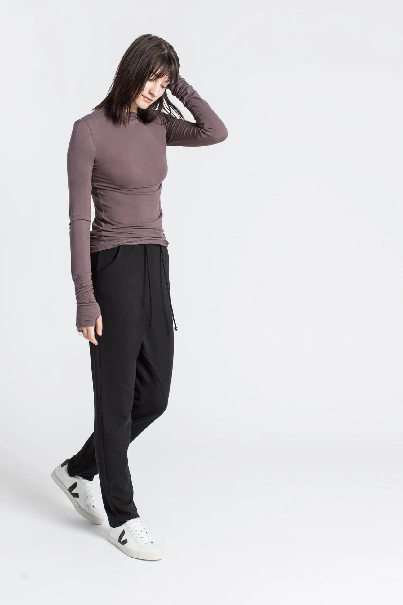 Liana Mock Turtleneck | Light Beige - Image 19