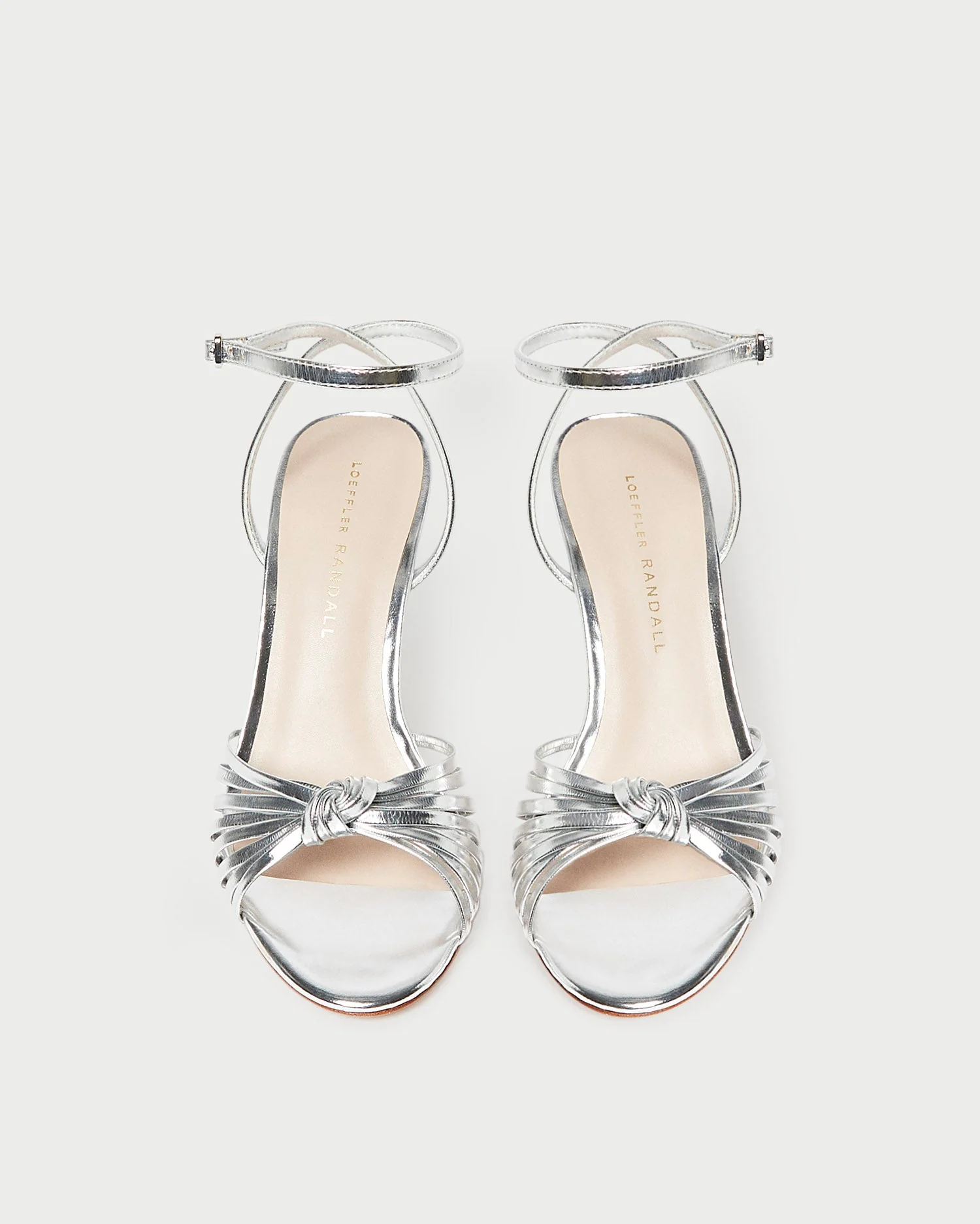Ada Knot Heeled Sandal | Silver - Image 3