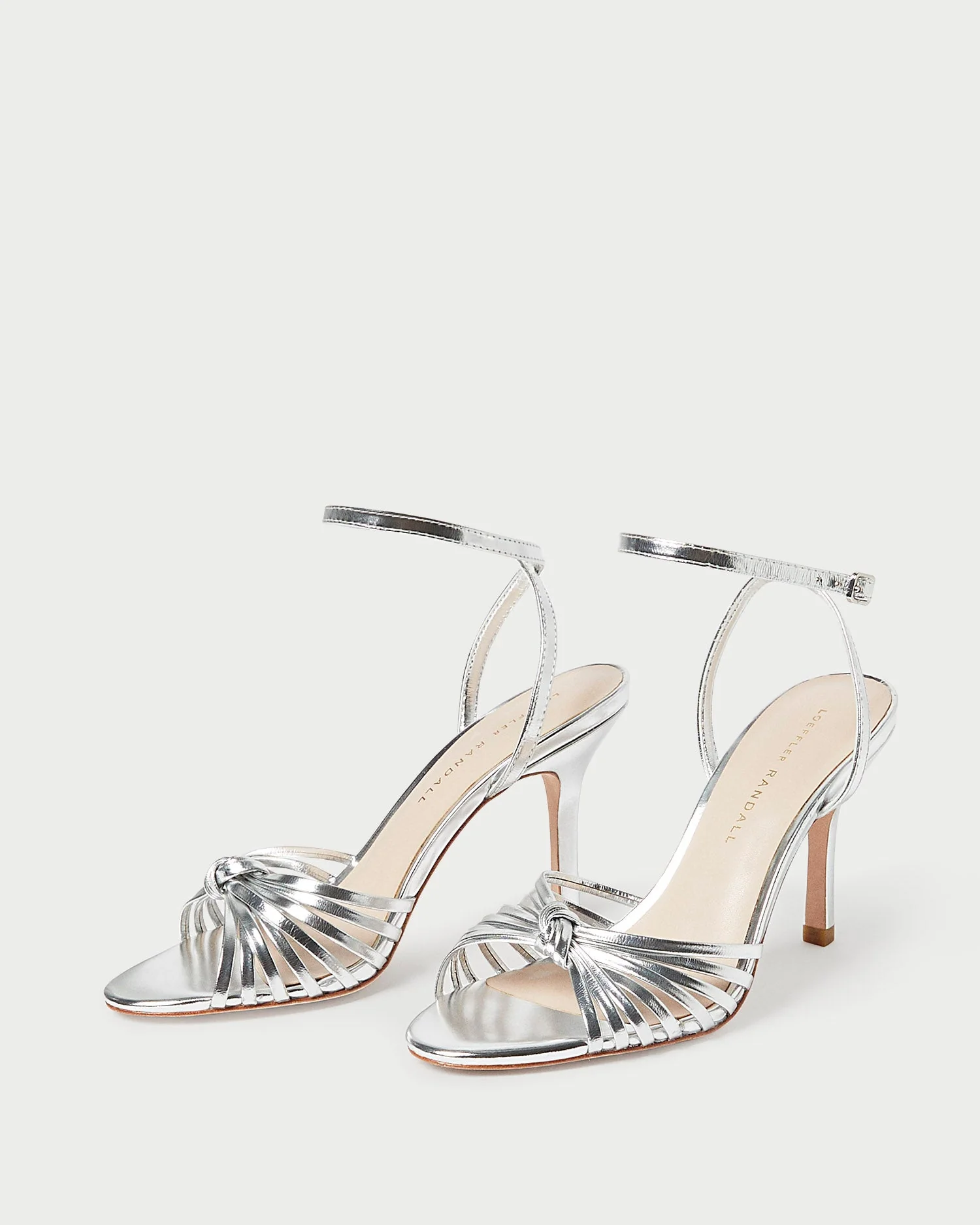 Ada Knot Heeled Sandal | Silver - Image 4