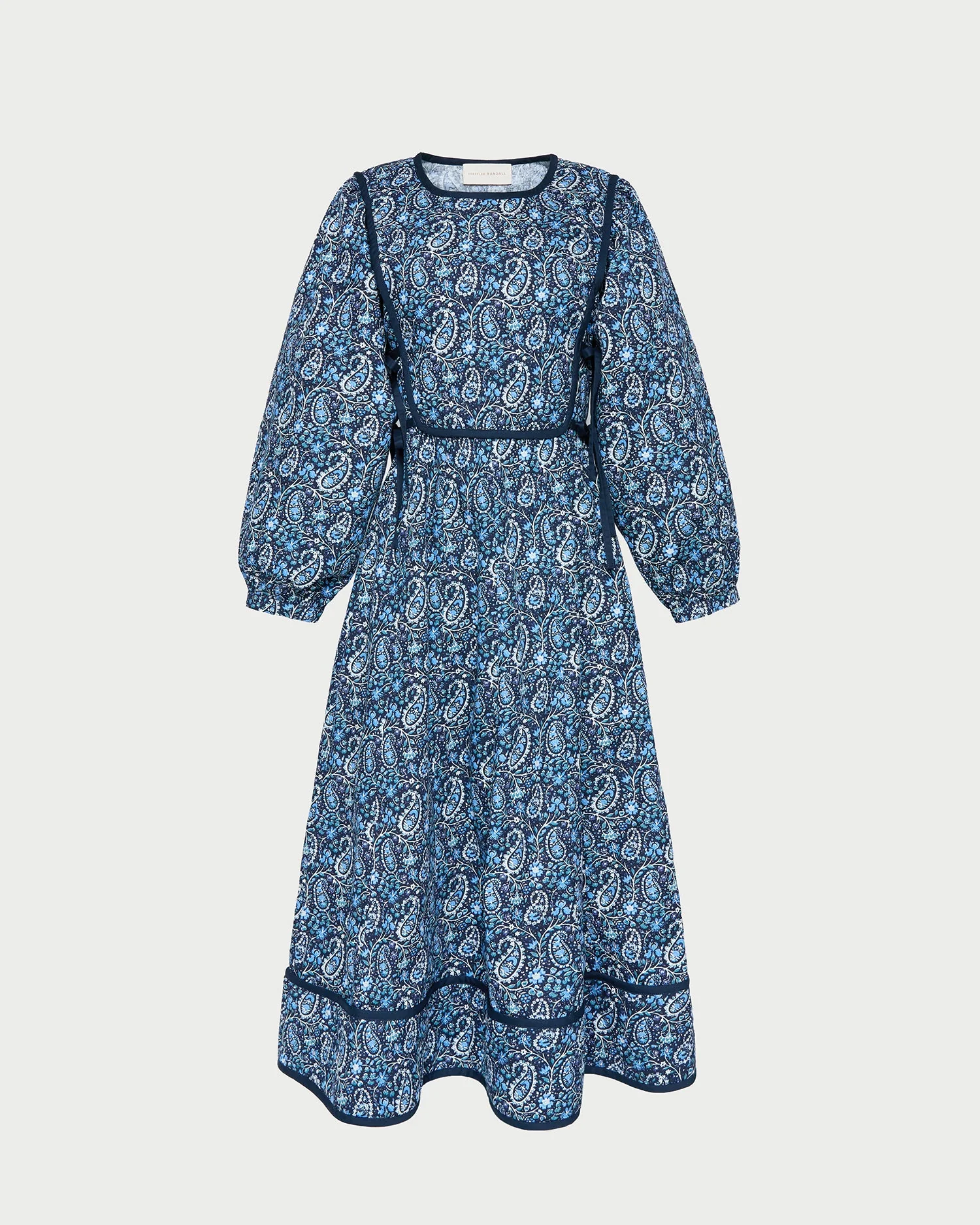 Ainsley Dress | Blue Paisley Floral
