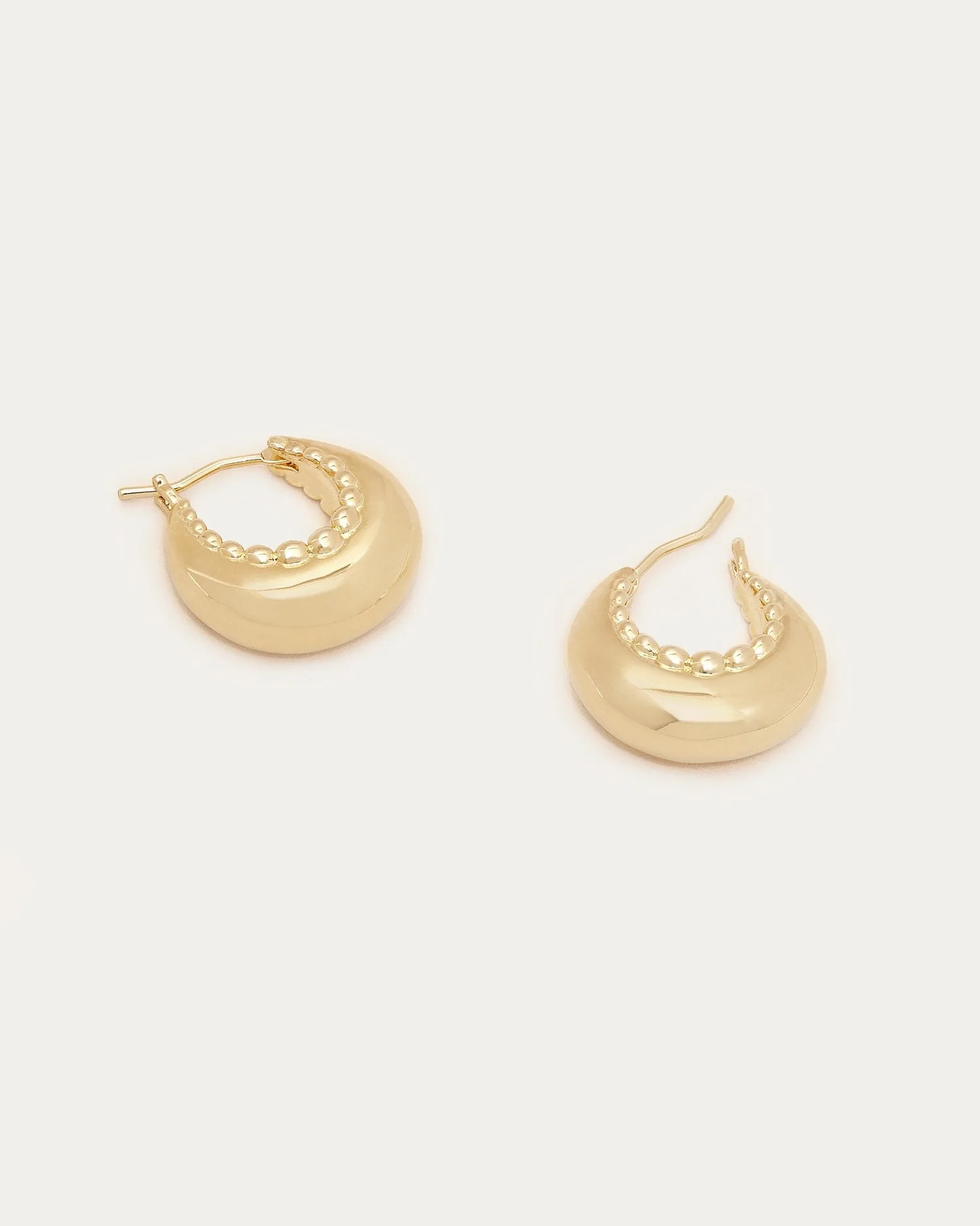 Alana Scallop Dome Hoop Earring | Gold - Image 2
