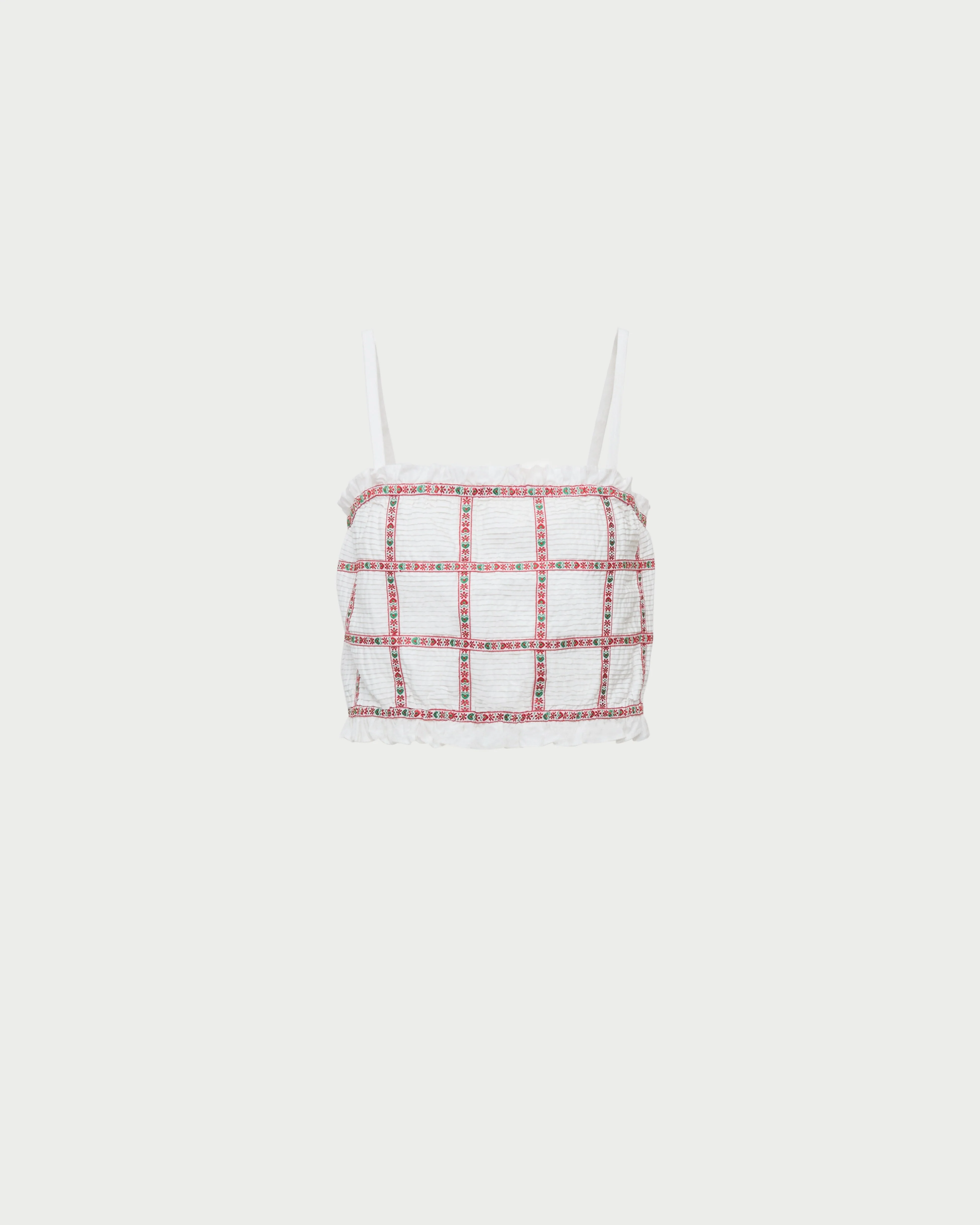 Andie Top | Cream/Red Ribbon - Image 2