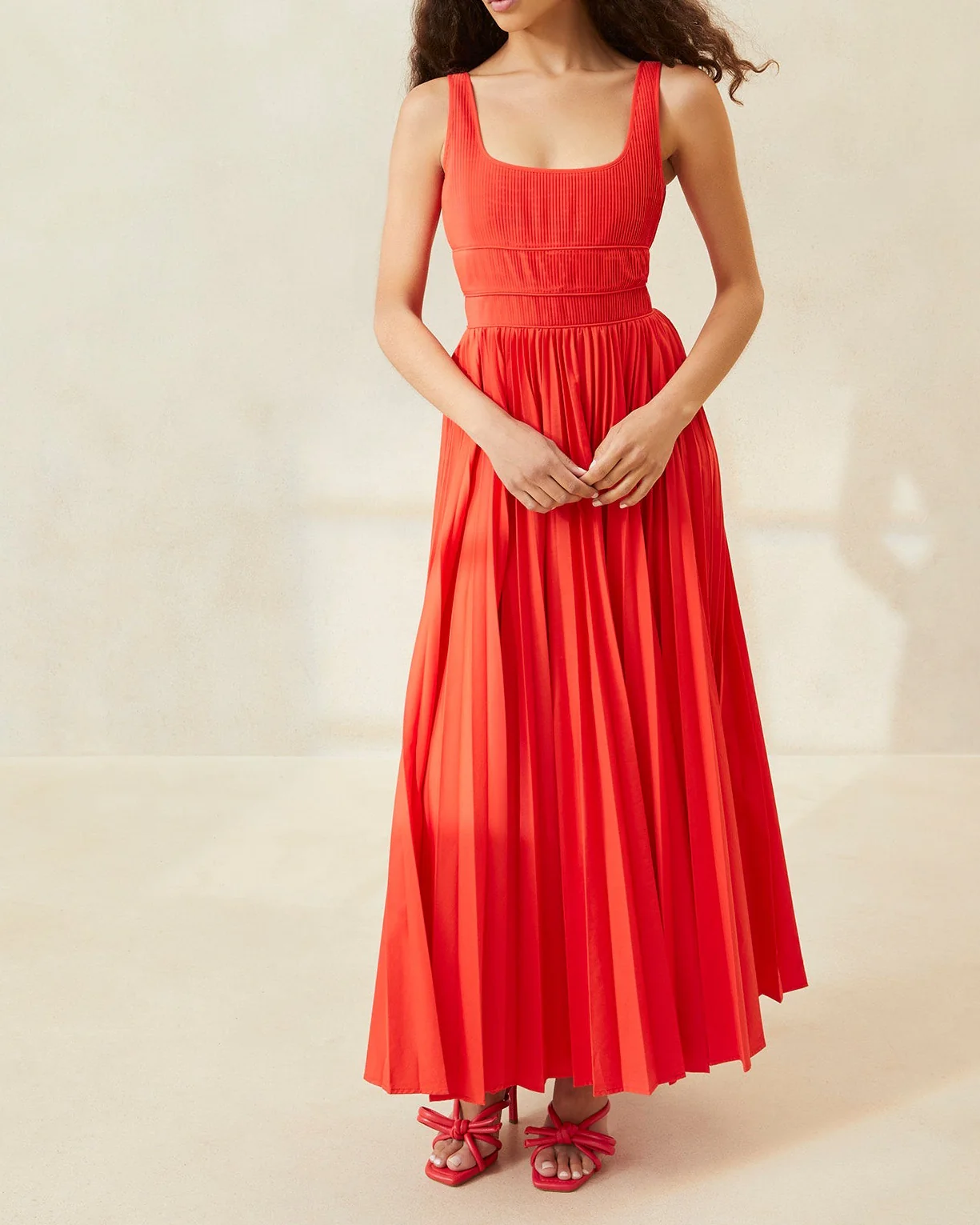 Bea Pleated Dress | Poppy