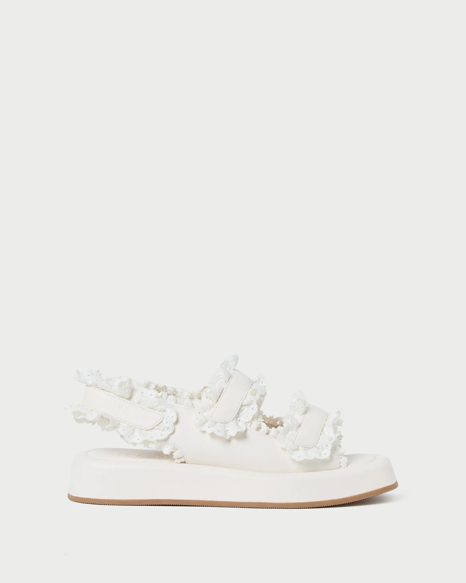 Blaise Leather Platform Sandal | White - Image 3