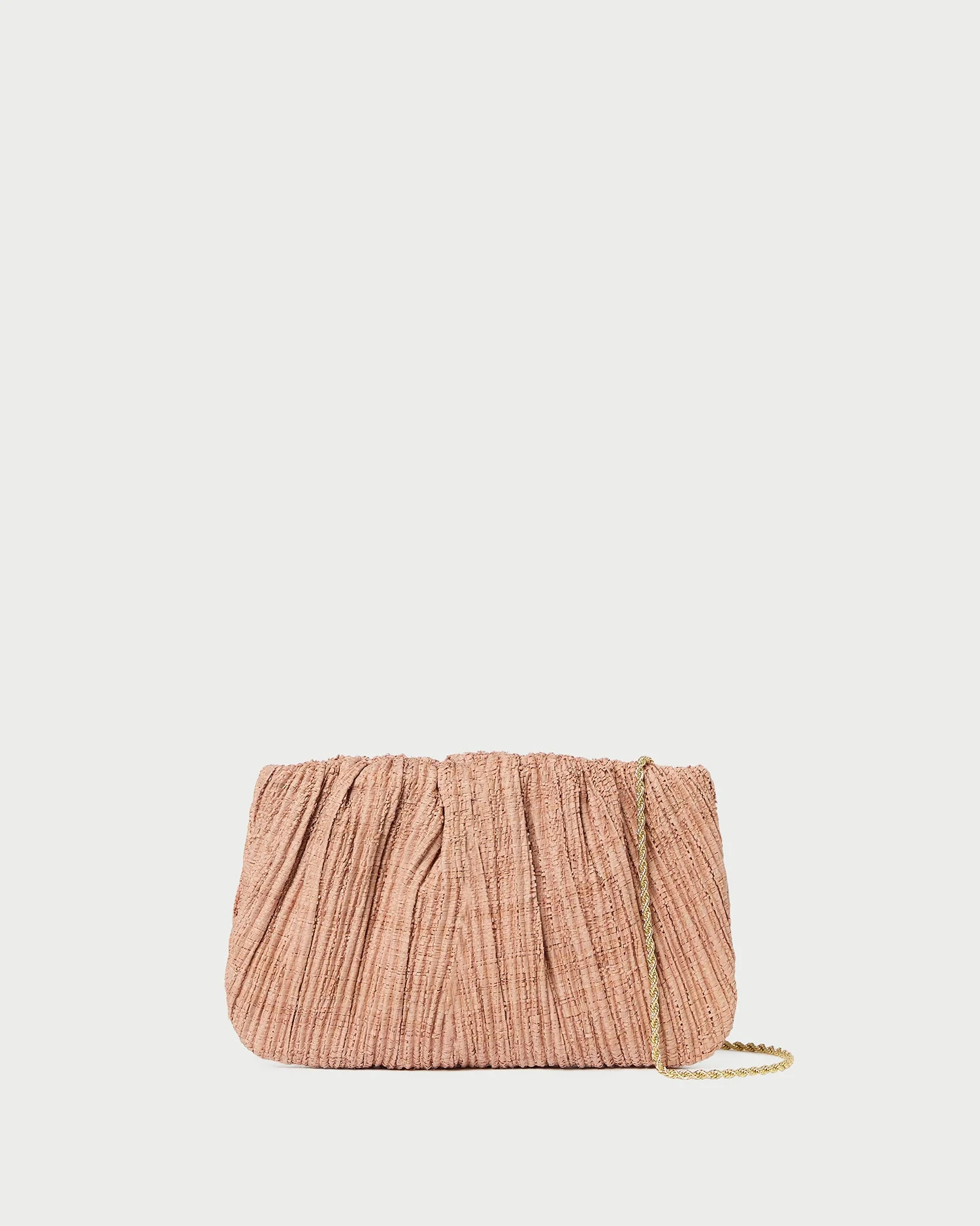Brit Flat Pleated Clutch | Blush