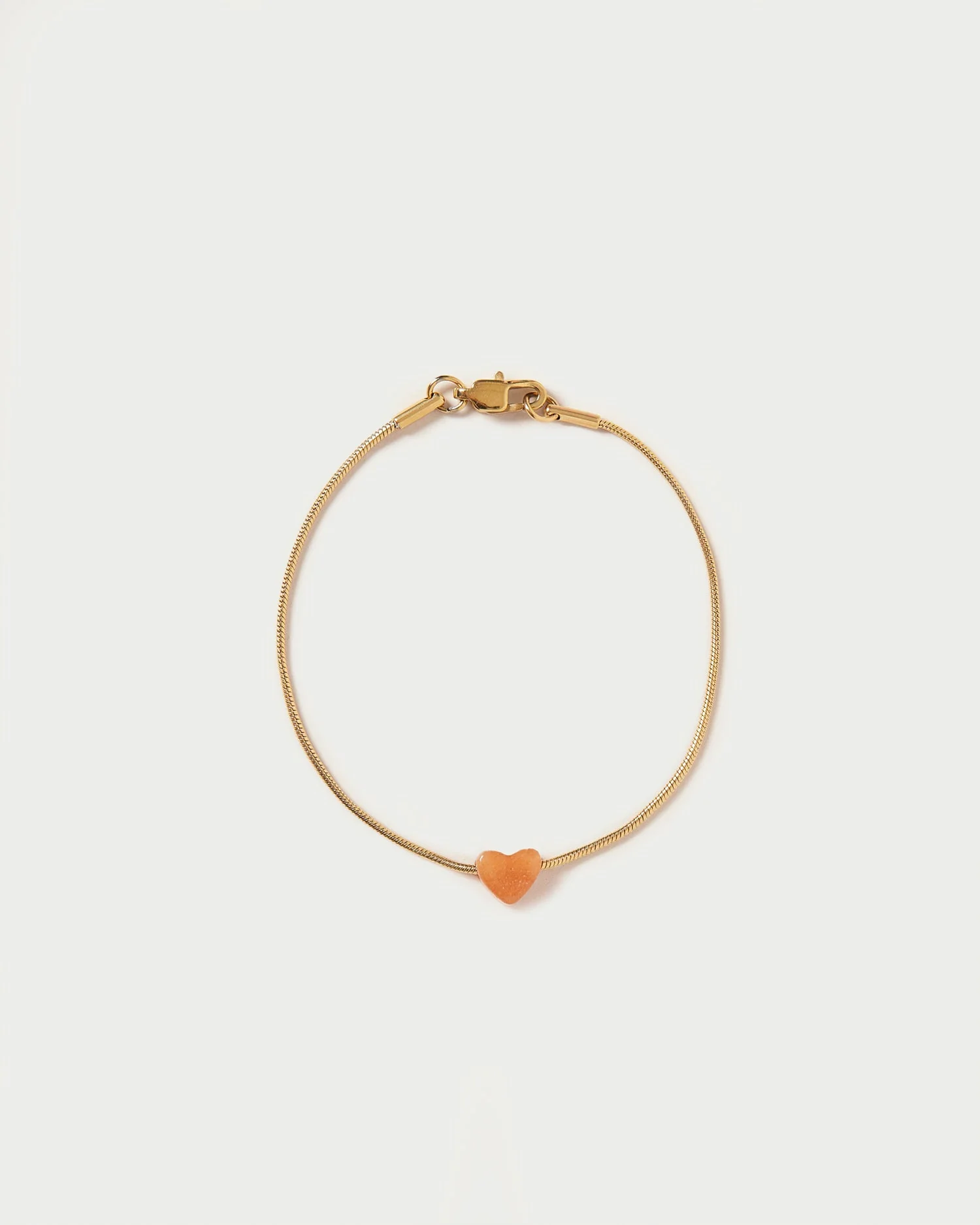 Calli Stone Heart Bracelet | Pink