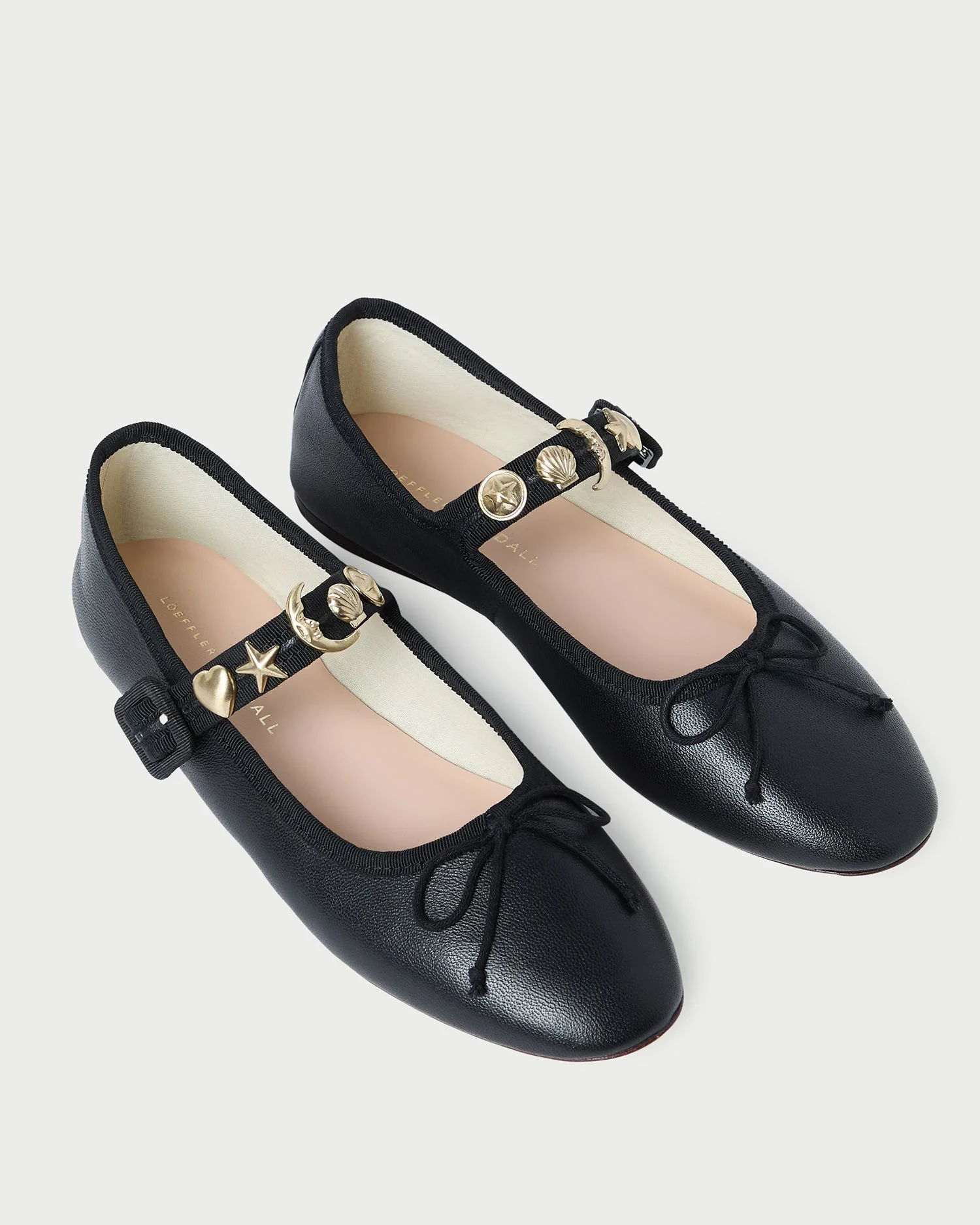 Chiara Leather Mary Jane | Black/Gold - Image 4