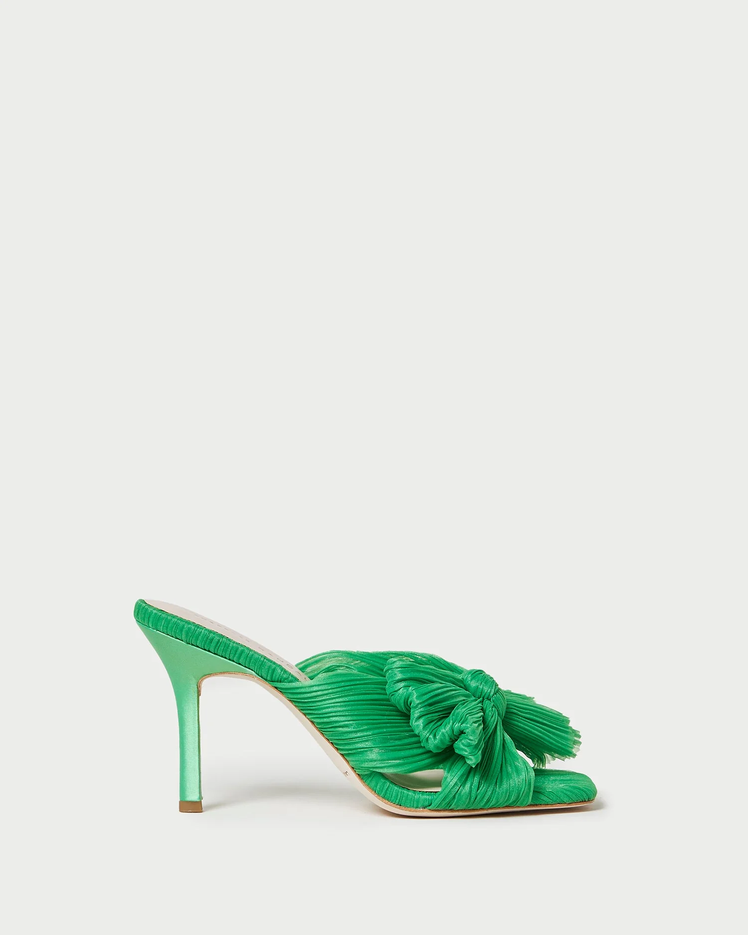 Claudia Pleated Bow Mule | Clover - Image 2