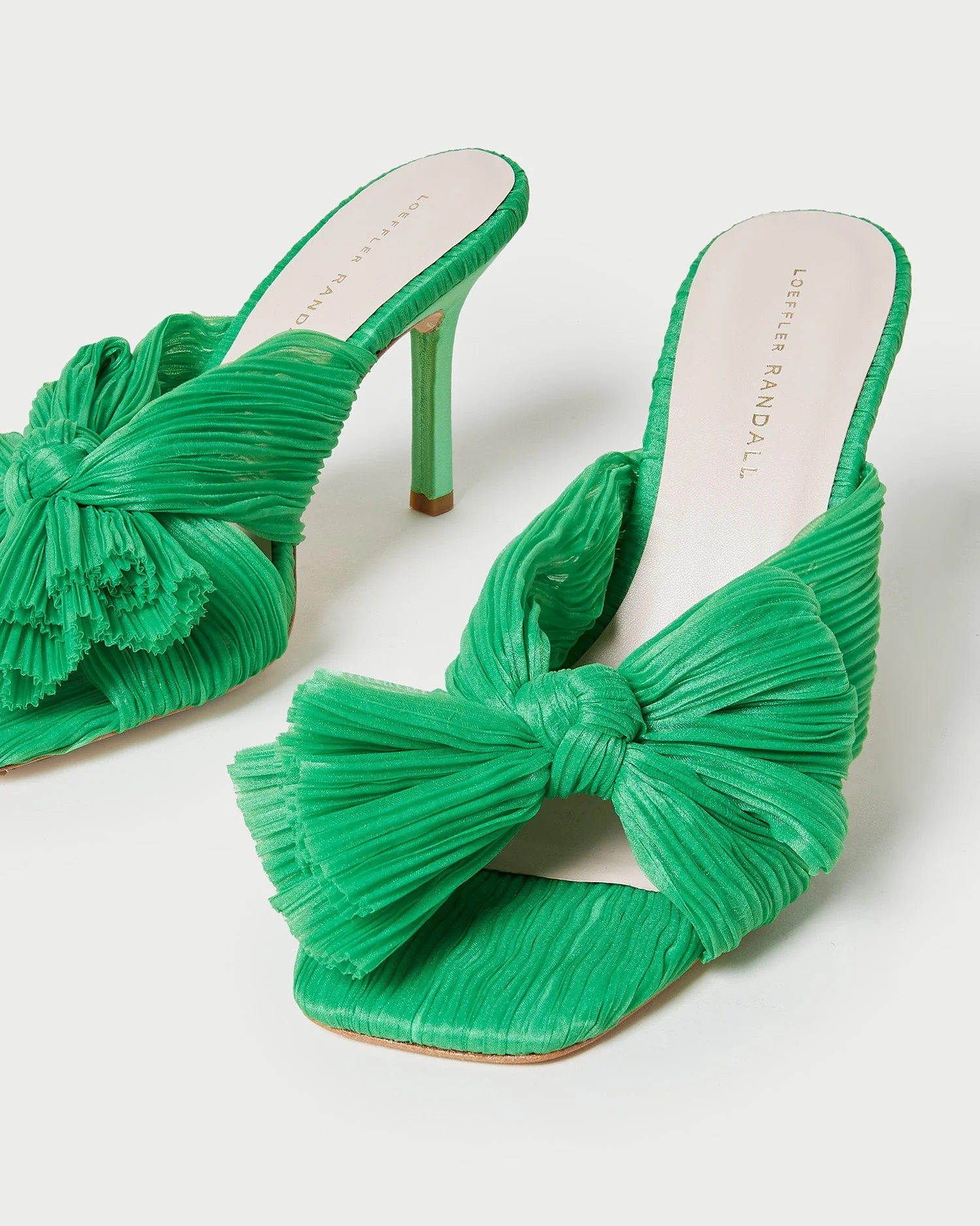 Claudia Pleated Bow Mule | Clover - Image 3