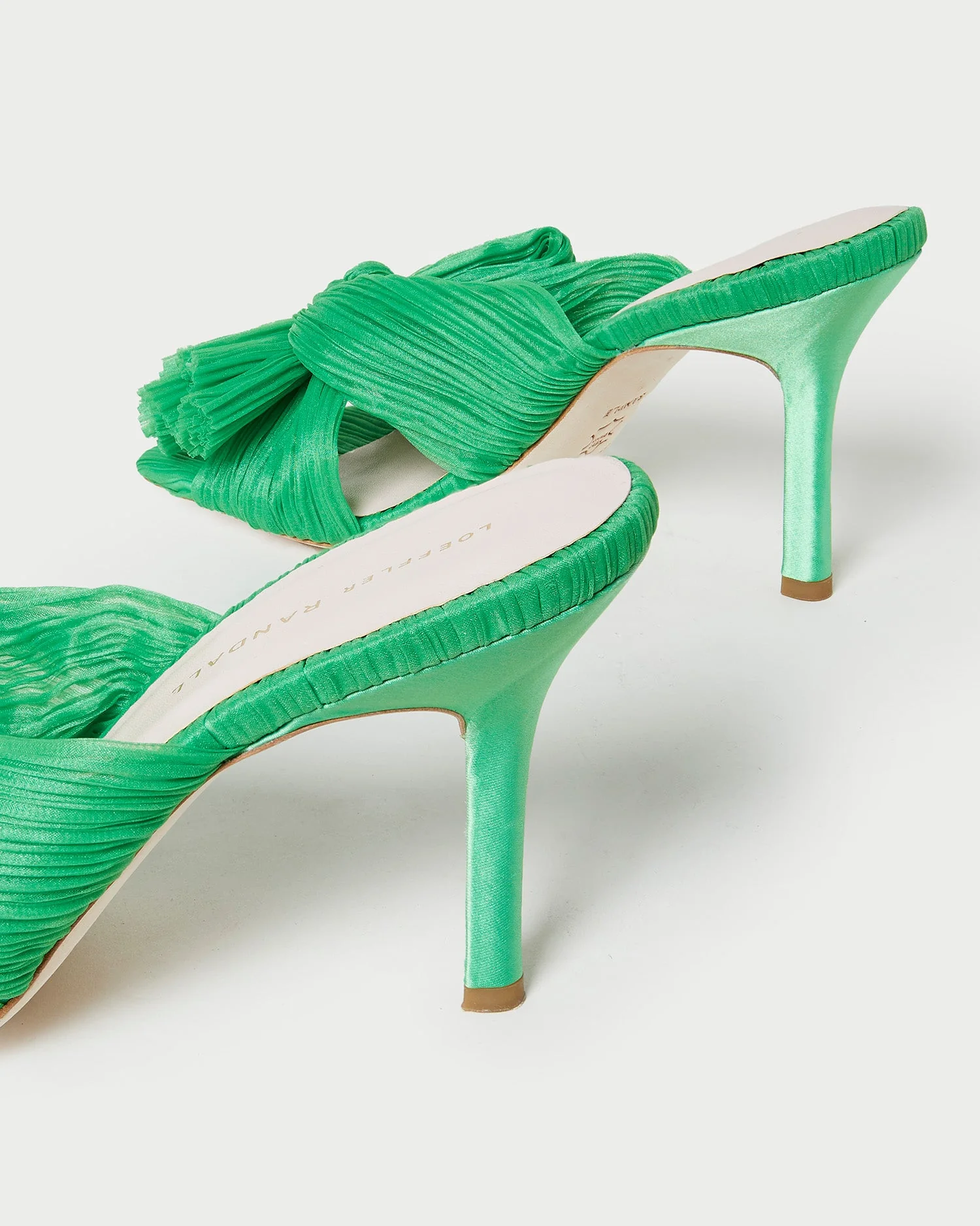 Claudia Pleated Bow Mule | Clover - Image 4