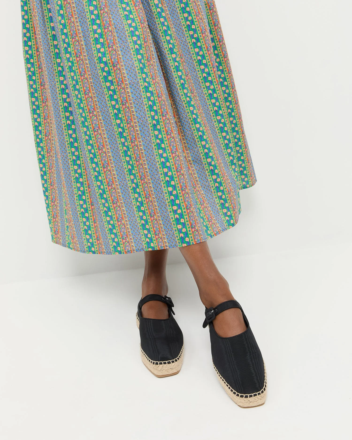 Clover Moire Espadrille | Black - Image 2